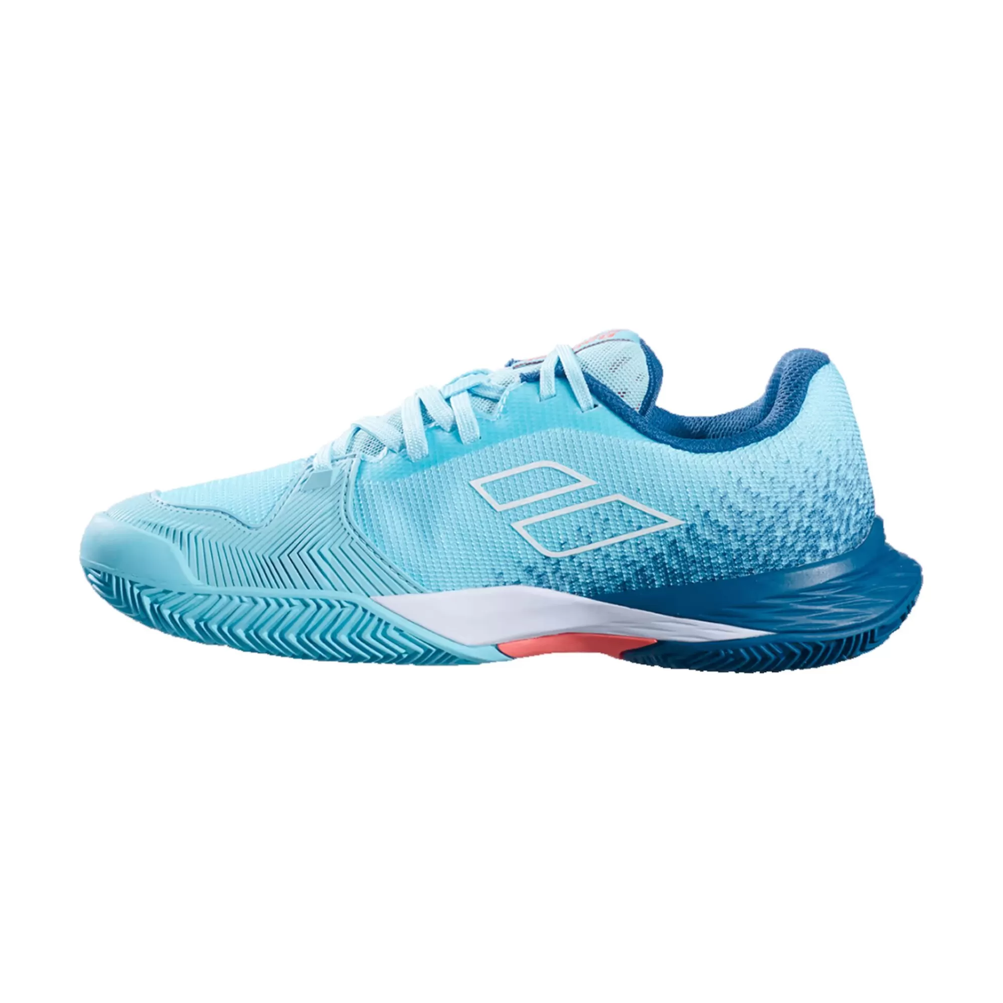 Jet Mach 3 Clay Court Shoe Kids - Light Blue, Blue>Babolat Discount