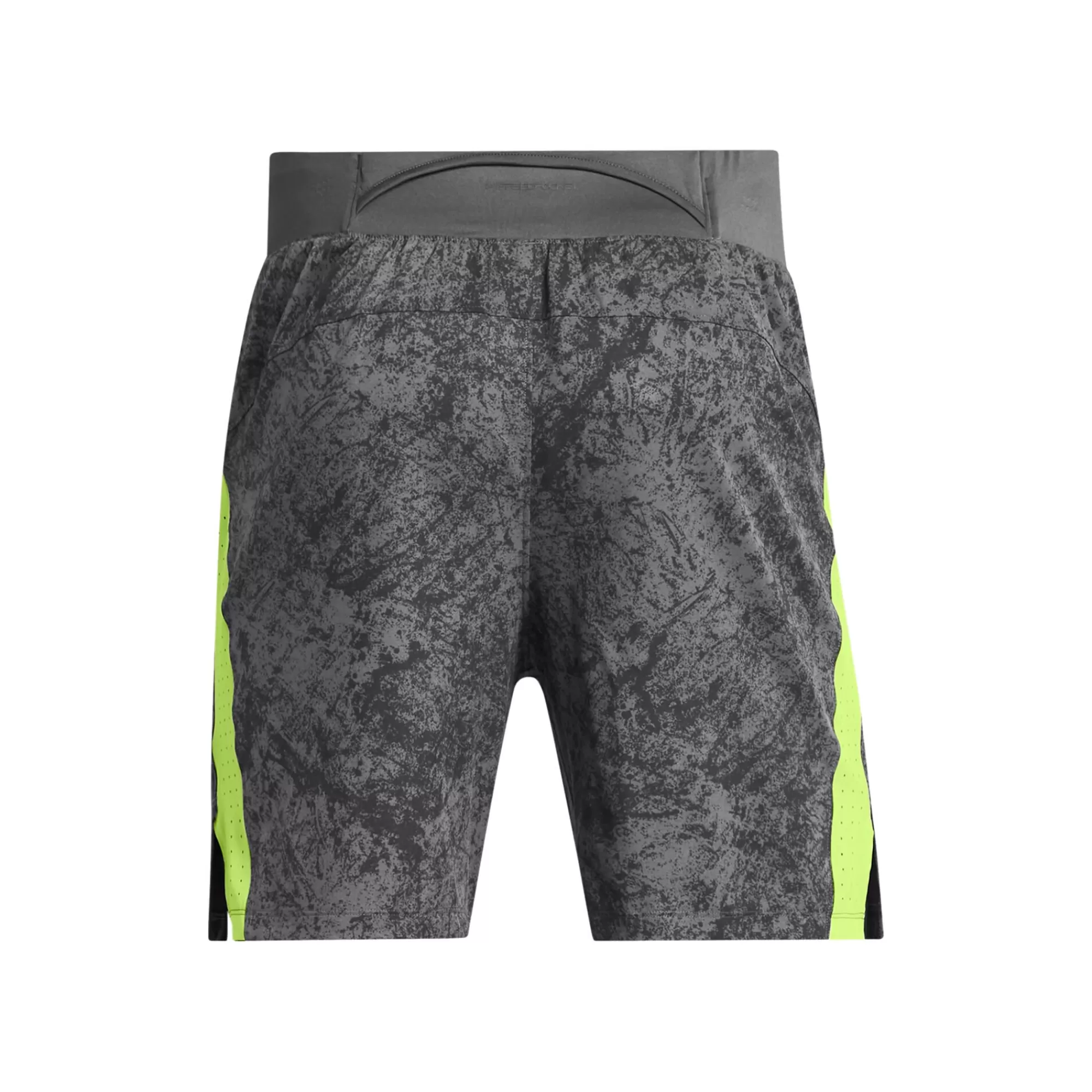 Launch Pro 7in Printed Running Shorts Men - Grey, Green>Under Armour Sale
