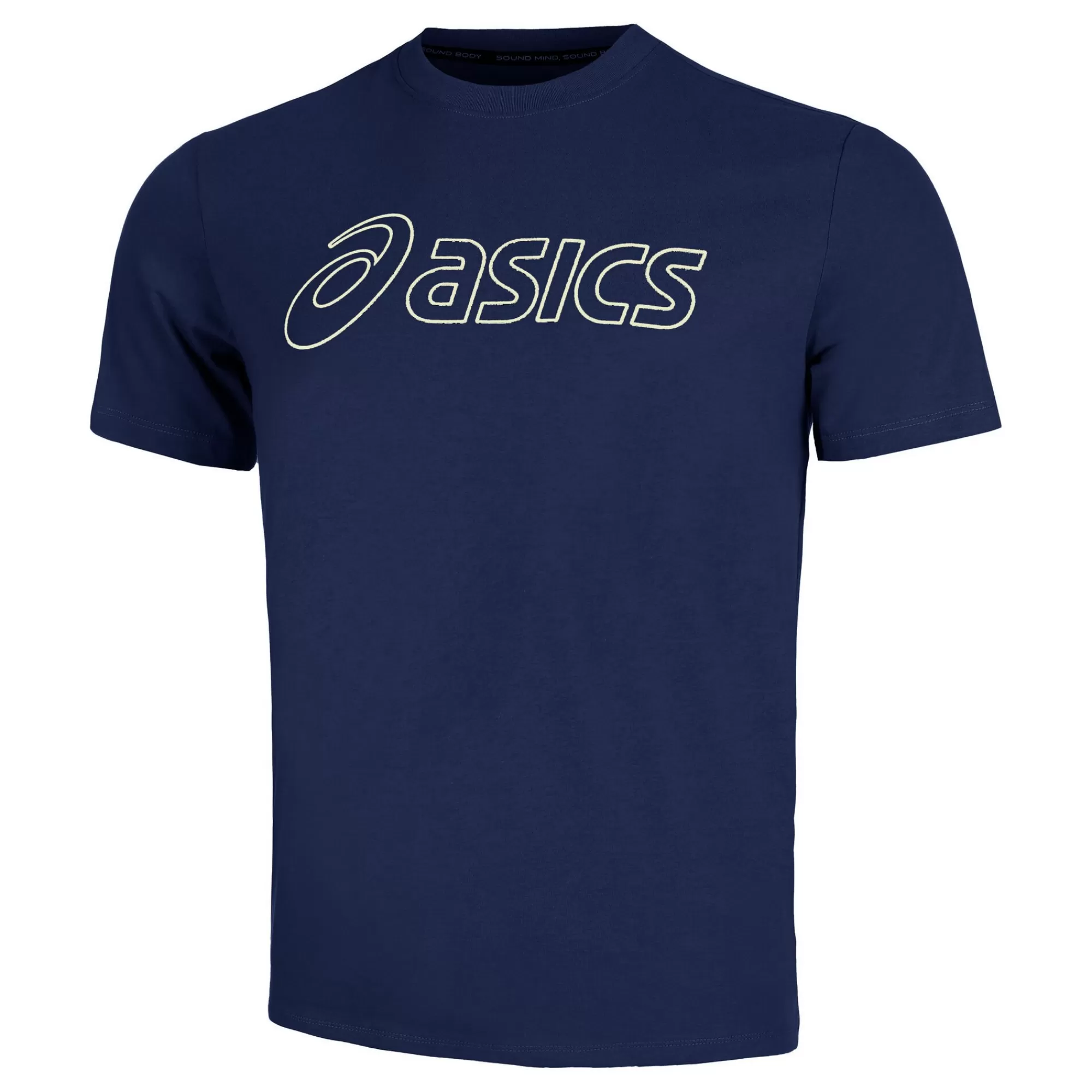 Logo T-Shirt Men - Dark Blue>ASICS Clearance