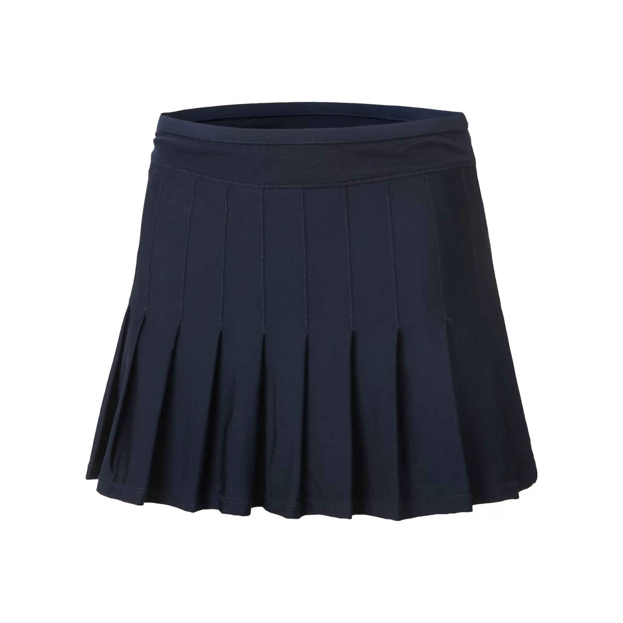 Long Retro Pleated Skirt Women - Dark Blue, Blue>Lucky in Love Clearance