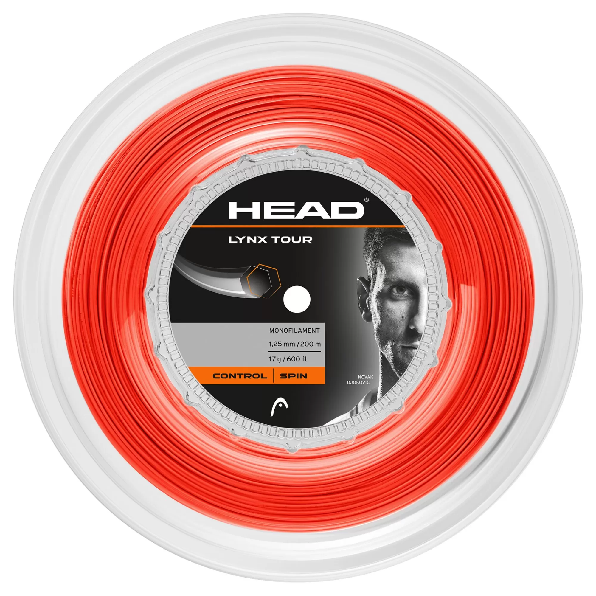 Lynx Tour Reel String Reel 200m - Orange>HEAD Clearance