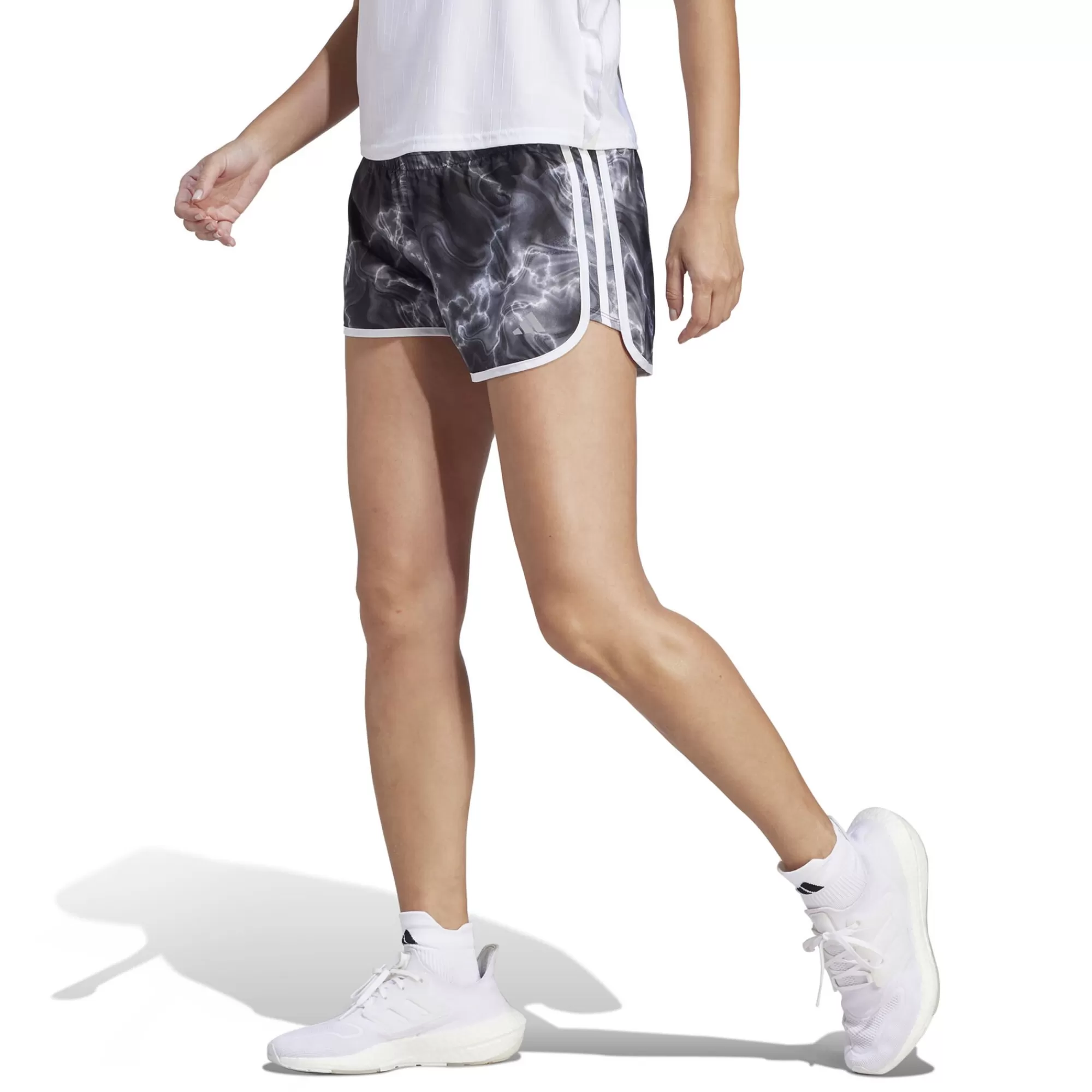 M20 3in AOP Running Shorts Women - Black, Multicoloured>adidas Best Sale