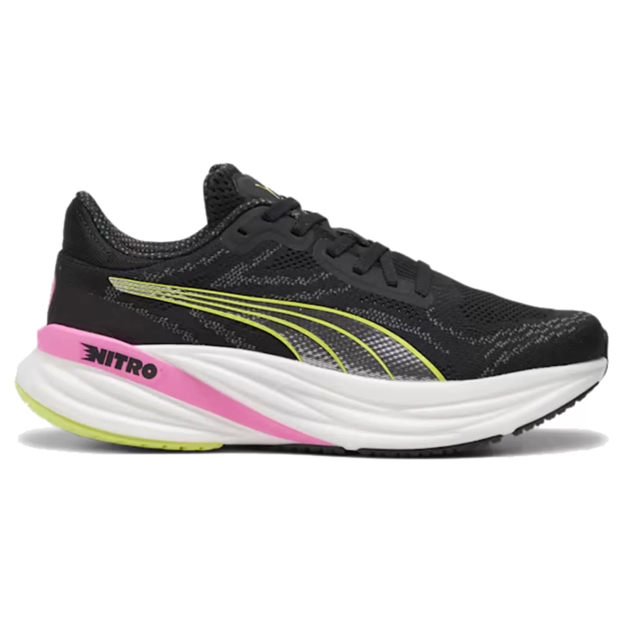 Magnify Nitro 2 Psychedelic Rush Neutral Running Shoe Women - Black, Lime>Puma Cheap