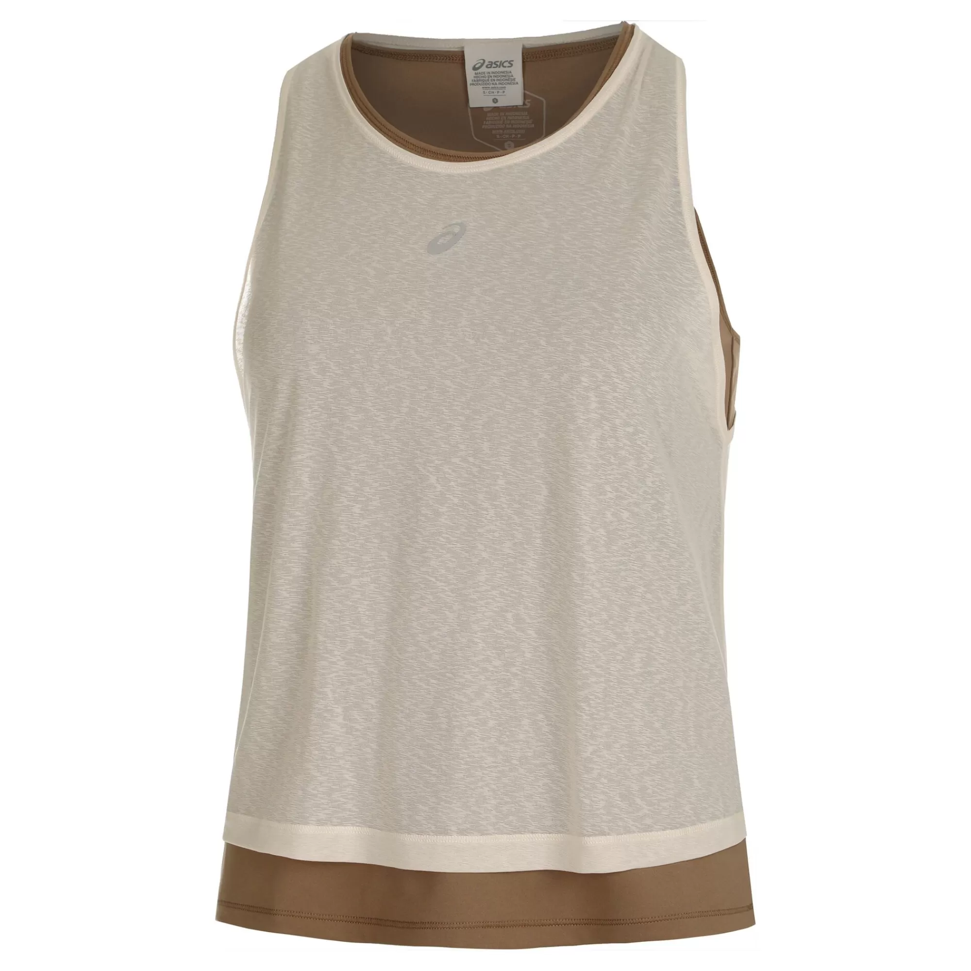 Nagino Run Tank Top Women - Cream, Beige>ASICS Online