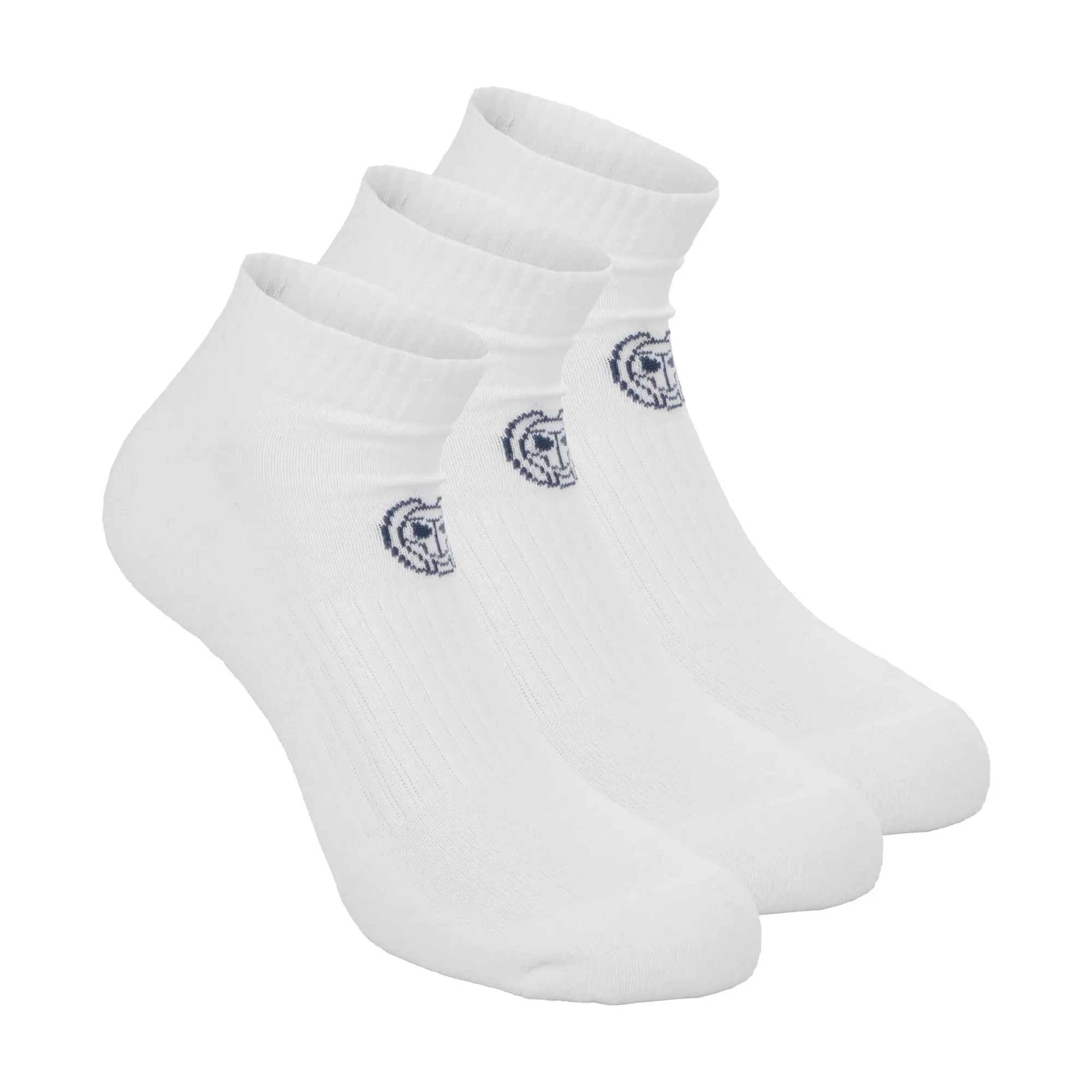 No Party No Show Move Tennis Socks 3 Pack - White, Black>BIDI BADU New