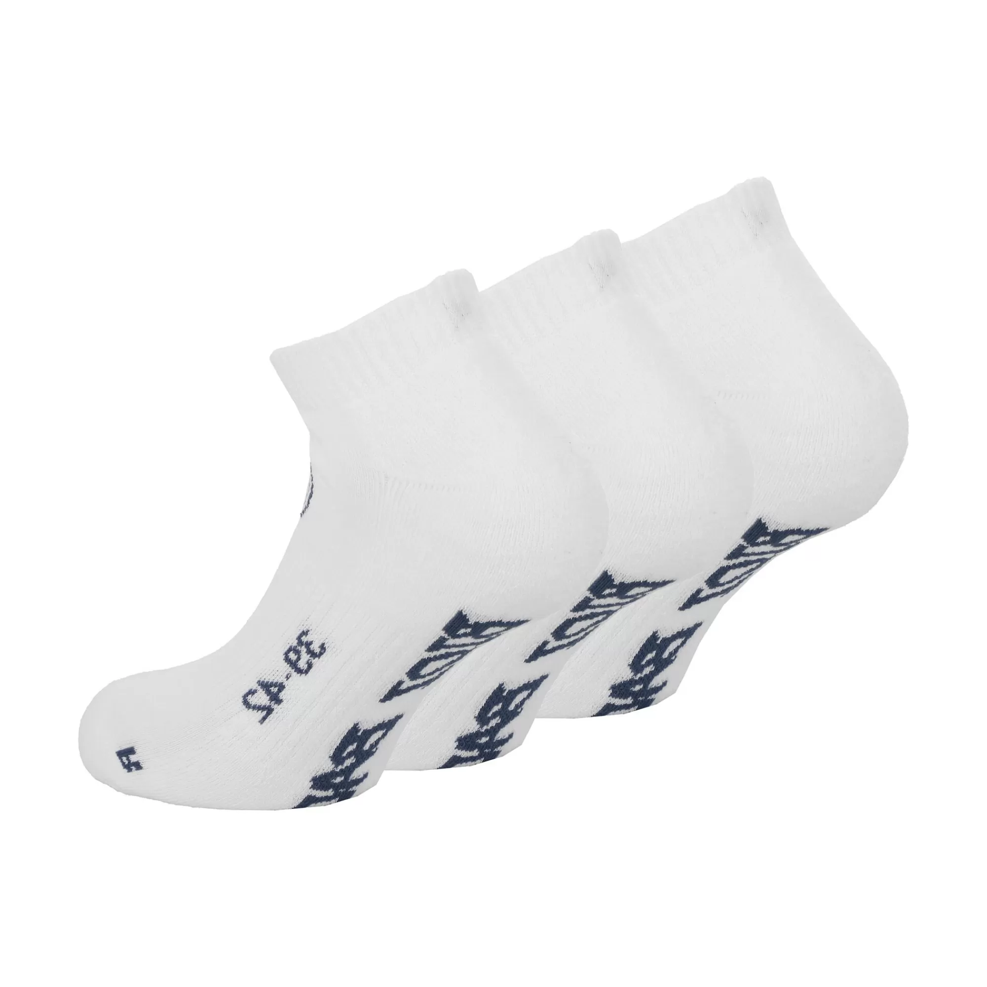 No Party No Show Move Tennis Socks 3 Pack - White, Black>BIDI BADU New