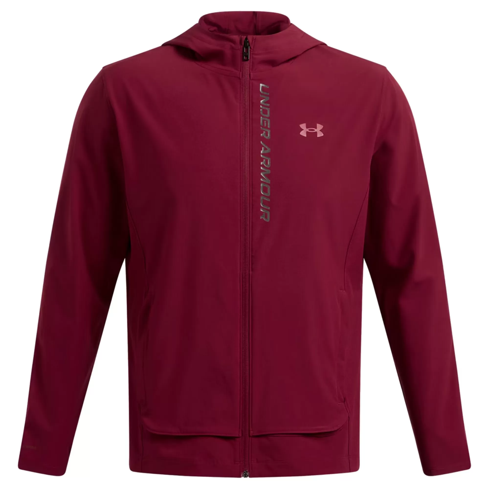 Outrun The Storm Running Jacket Men - Dark Red, Black>Under Armour Flash Sale