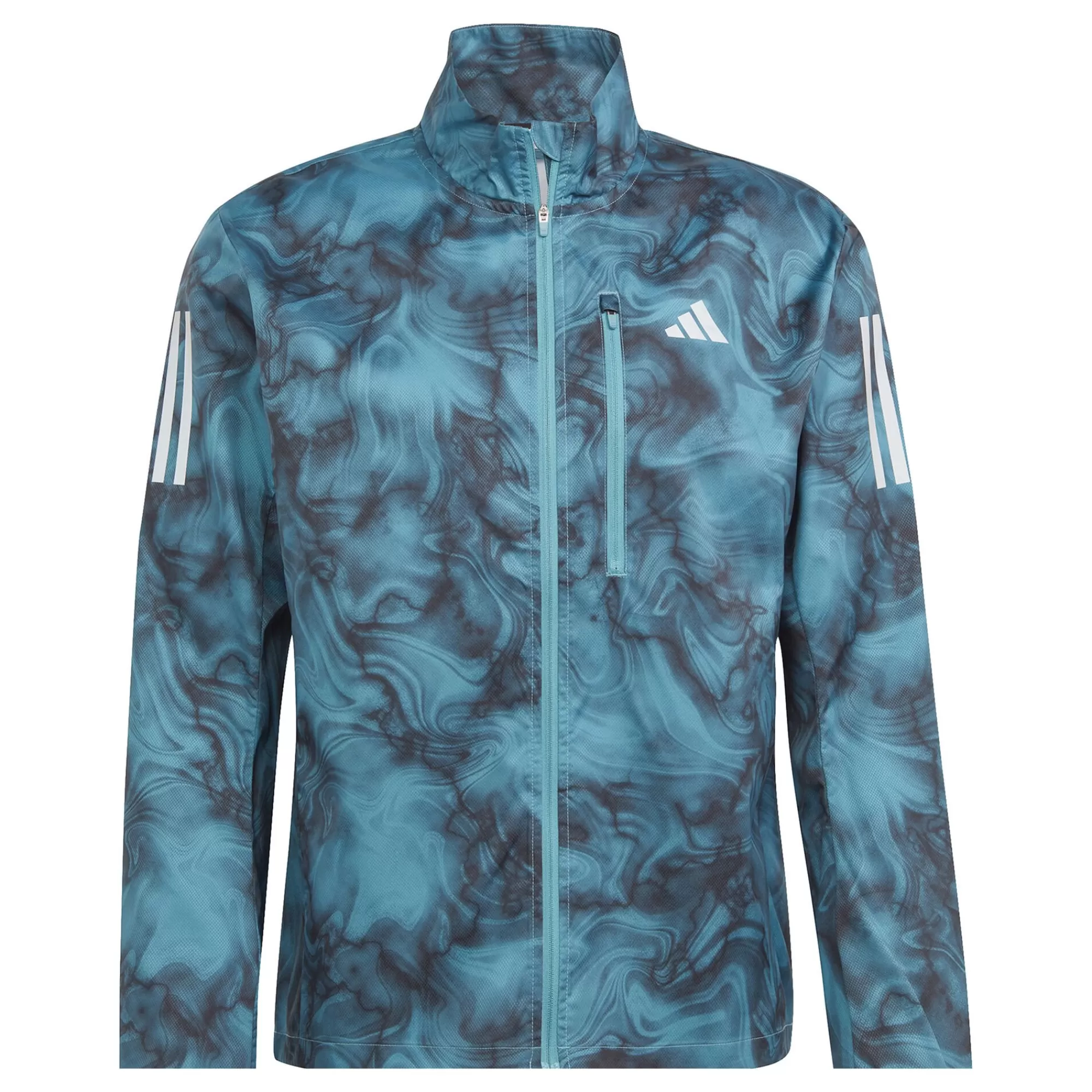 Own The Run AOP Running Jacket Men - Dark Green, Black>adidas Cheap