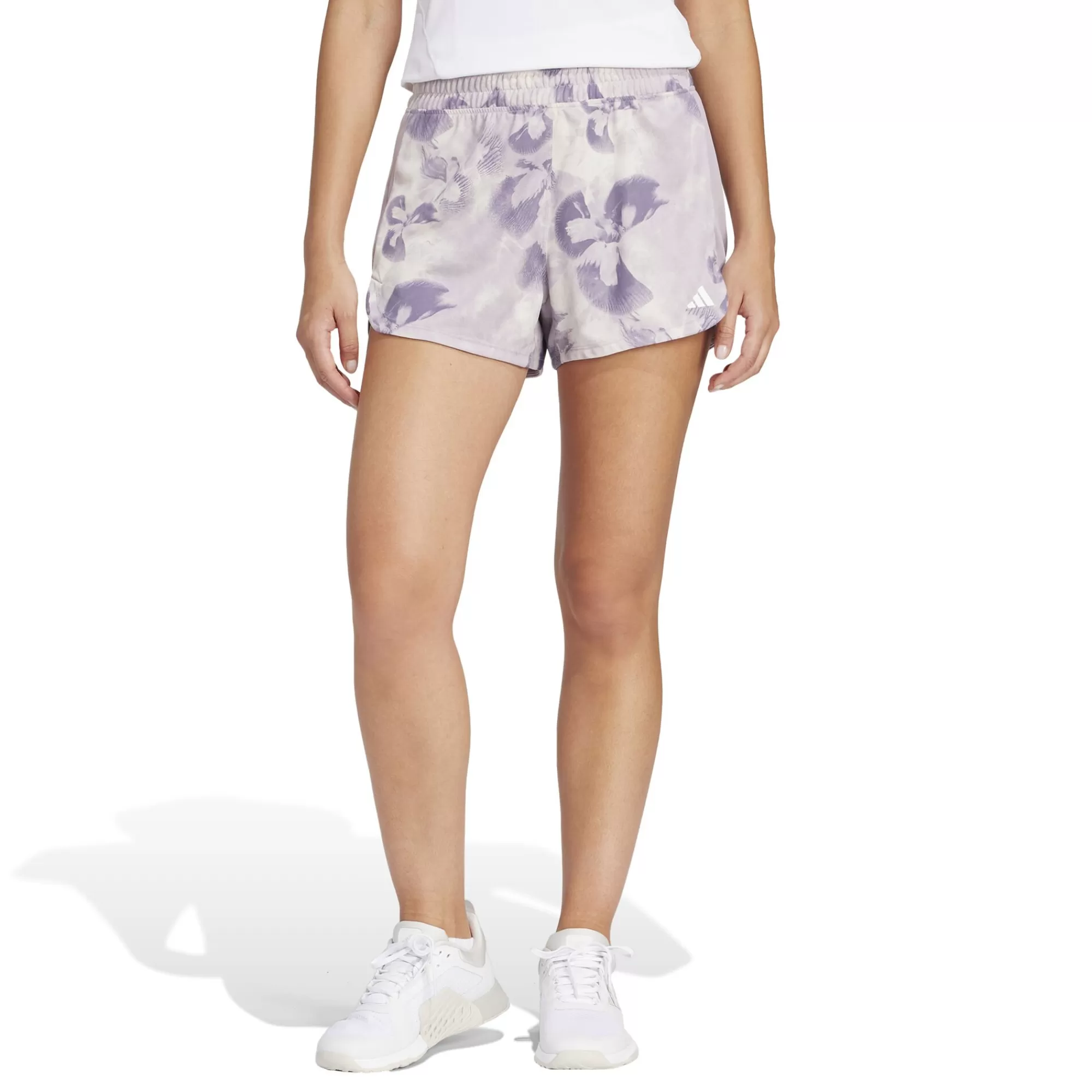 Pacer Knitted Flower Shorts Women ->adidas Fashion
