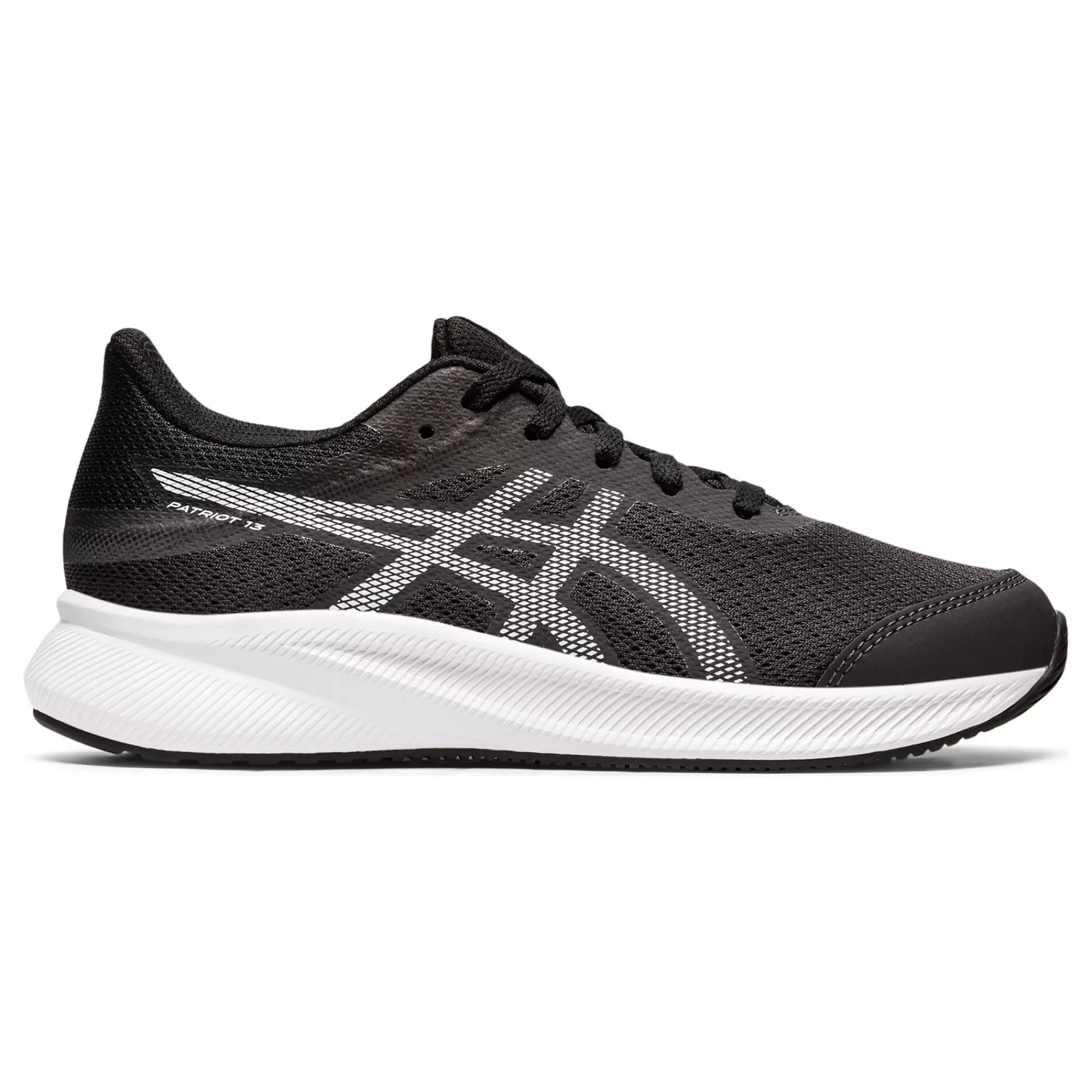 Patriot 13 GS Neutral Running Shoe Kids - Grey, White>ASICS New