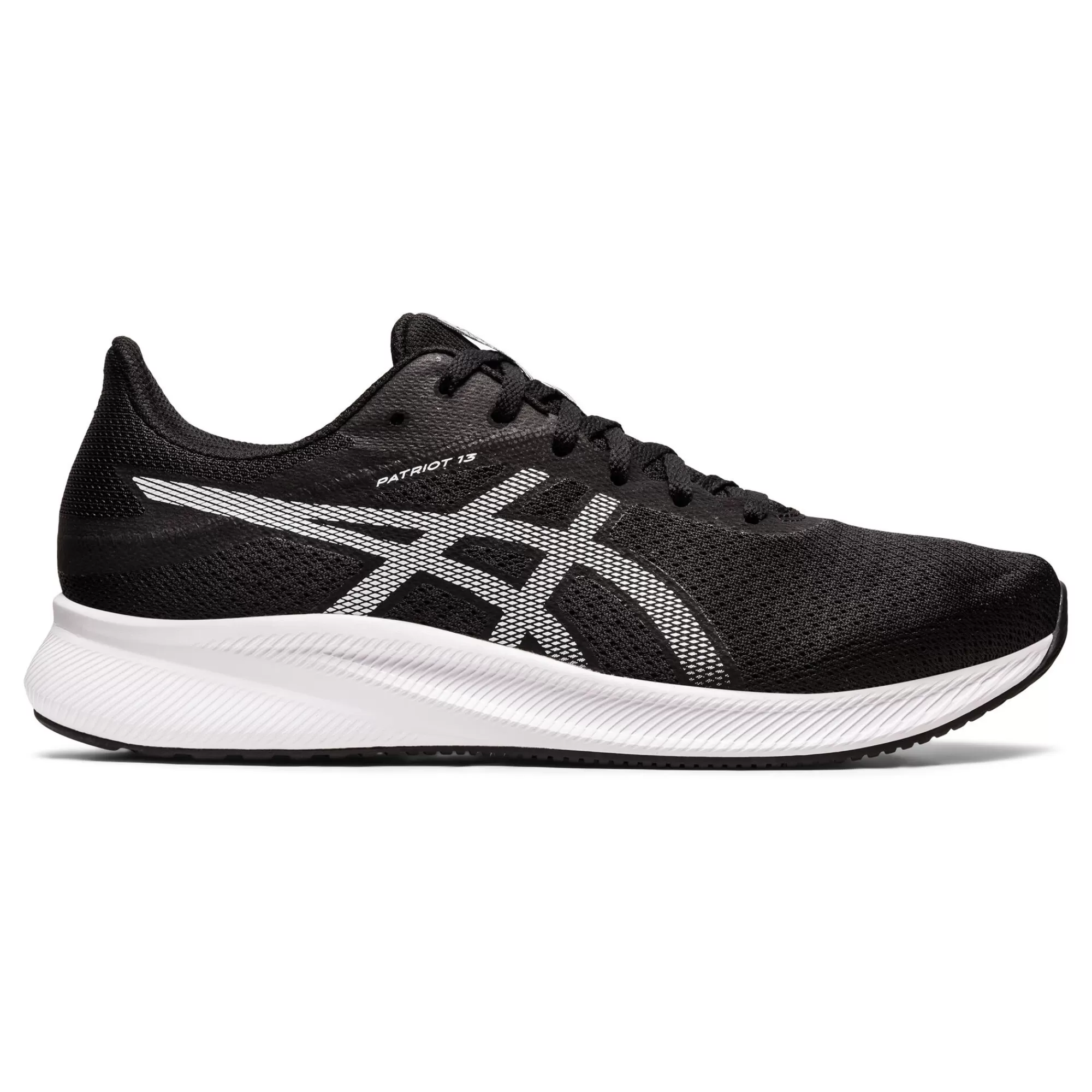 Patriot 13 Neutral Running Shoe Men - Black, White>ASICS Flash Sale