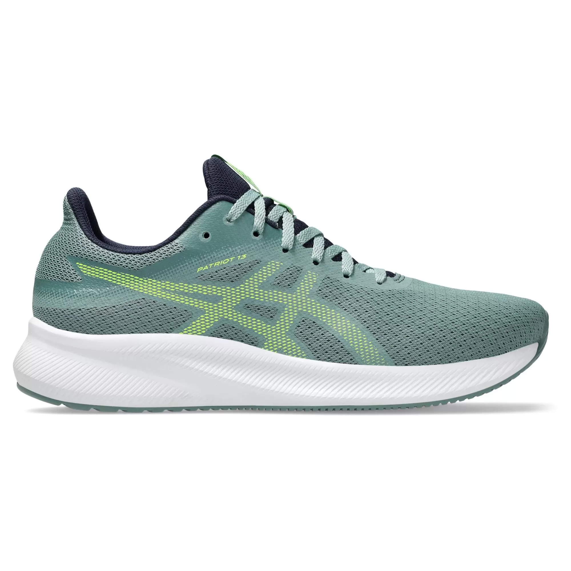 Patriot 13 Neutral Running Shoe Men - Grey, Green>ASICS Online