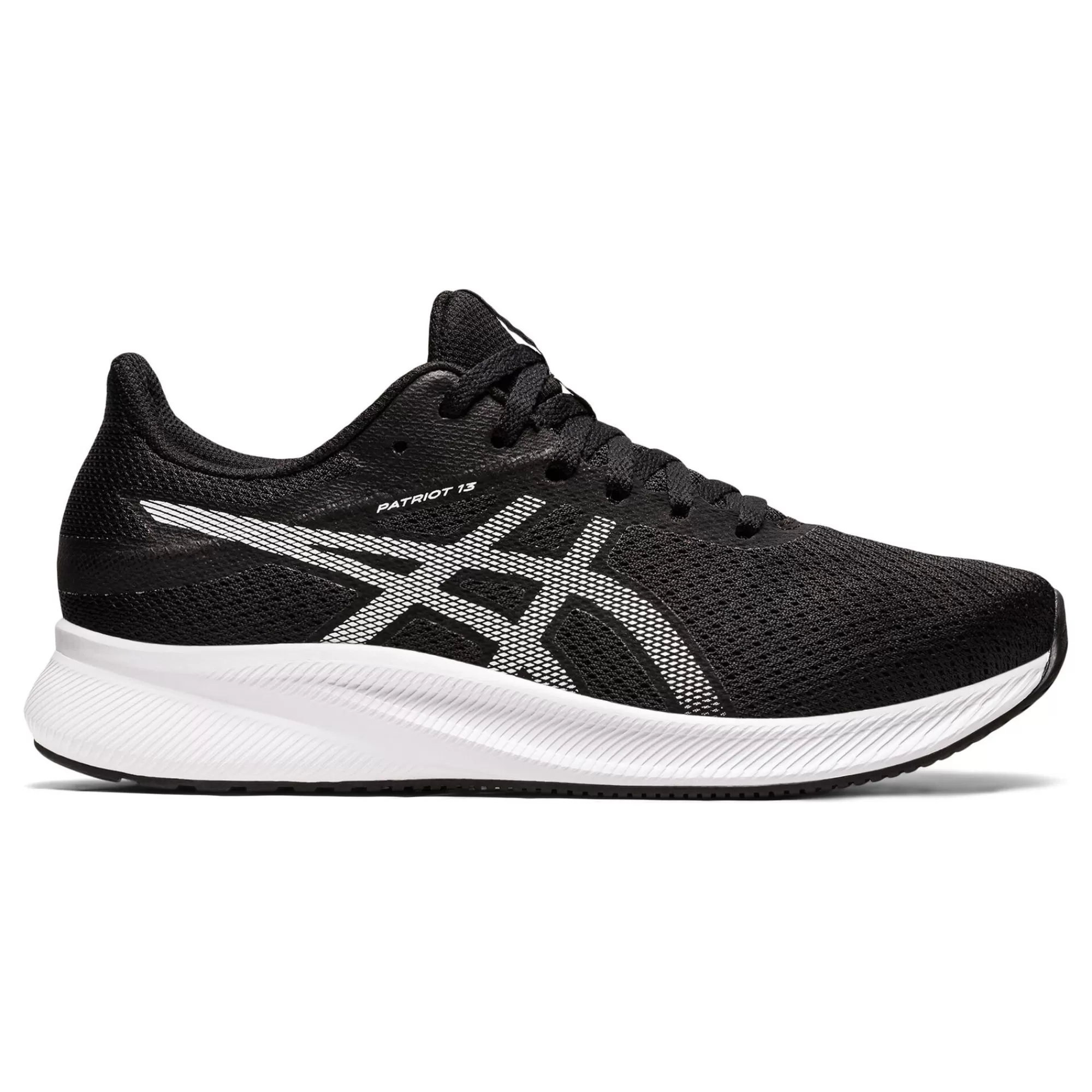 Patriot 13 Neutral Running Shoe Women - Black, White>ASICS Fashion