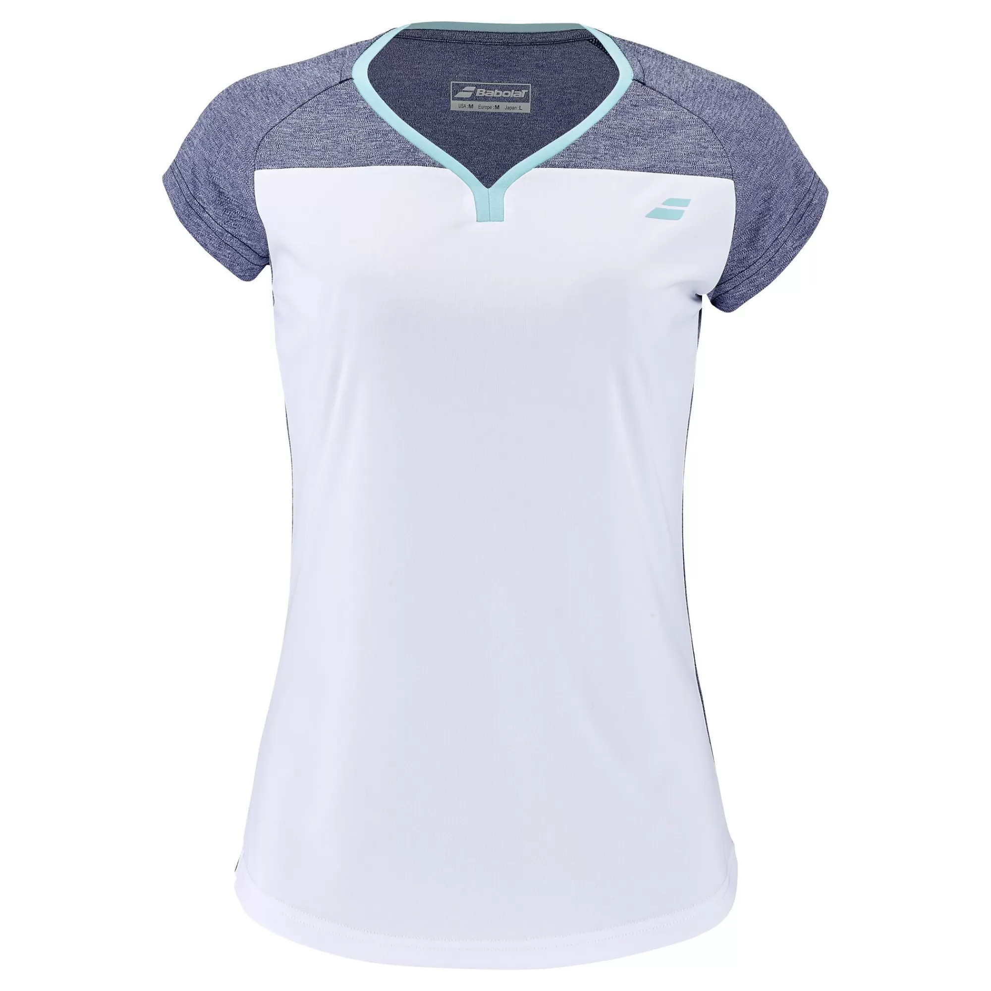 Play Cap Sleeve T-Shirt Women - White, Blue>Babolat Online