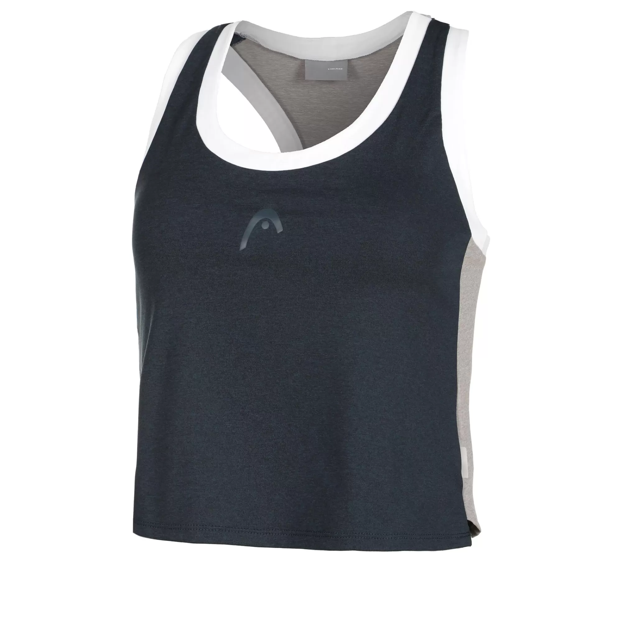 Play Crop Tank Top Women - Dark Blue, White>HEAD Best