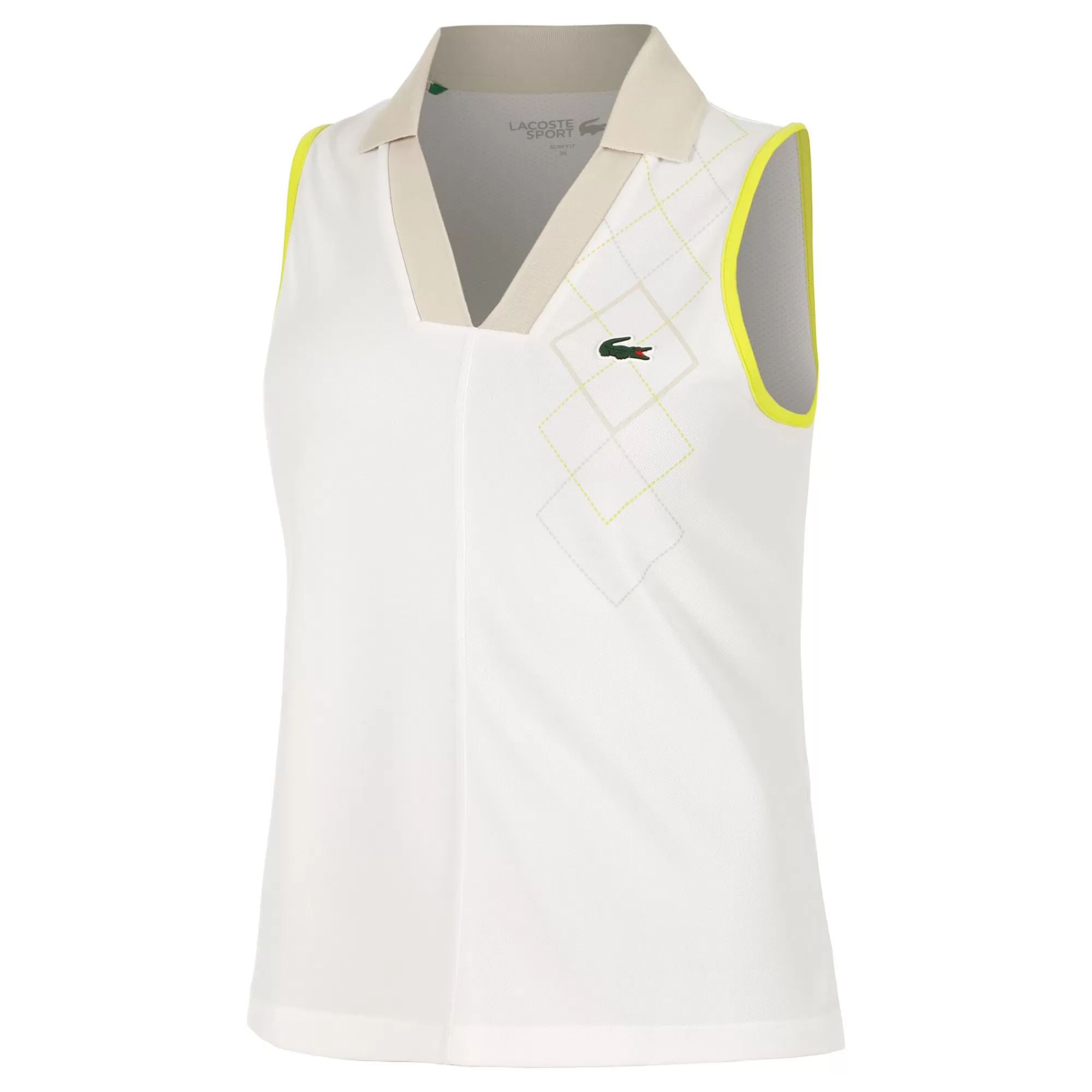 Polo Women - White, Yellow>Lacoste Sale