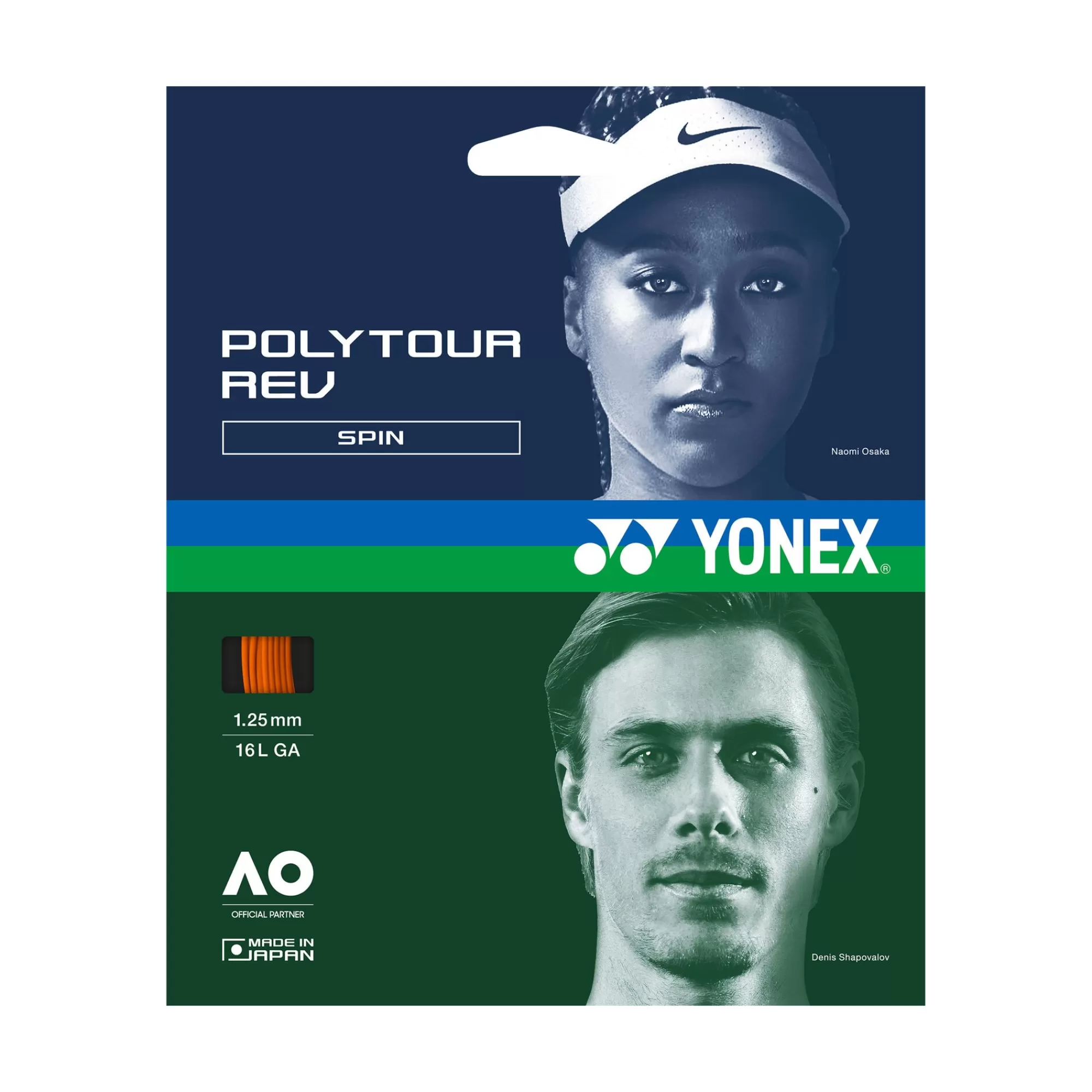 Poly Tour Rev String Set 12m ->Yonex Shop