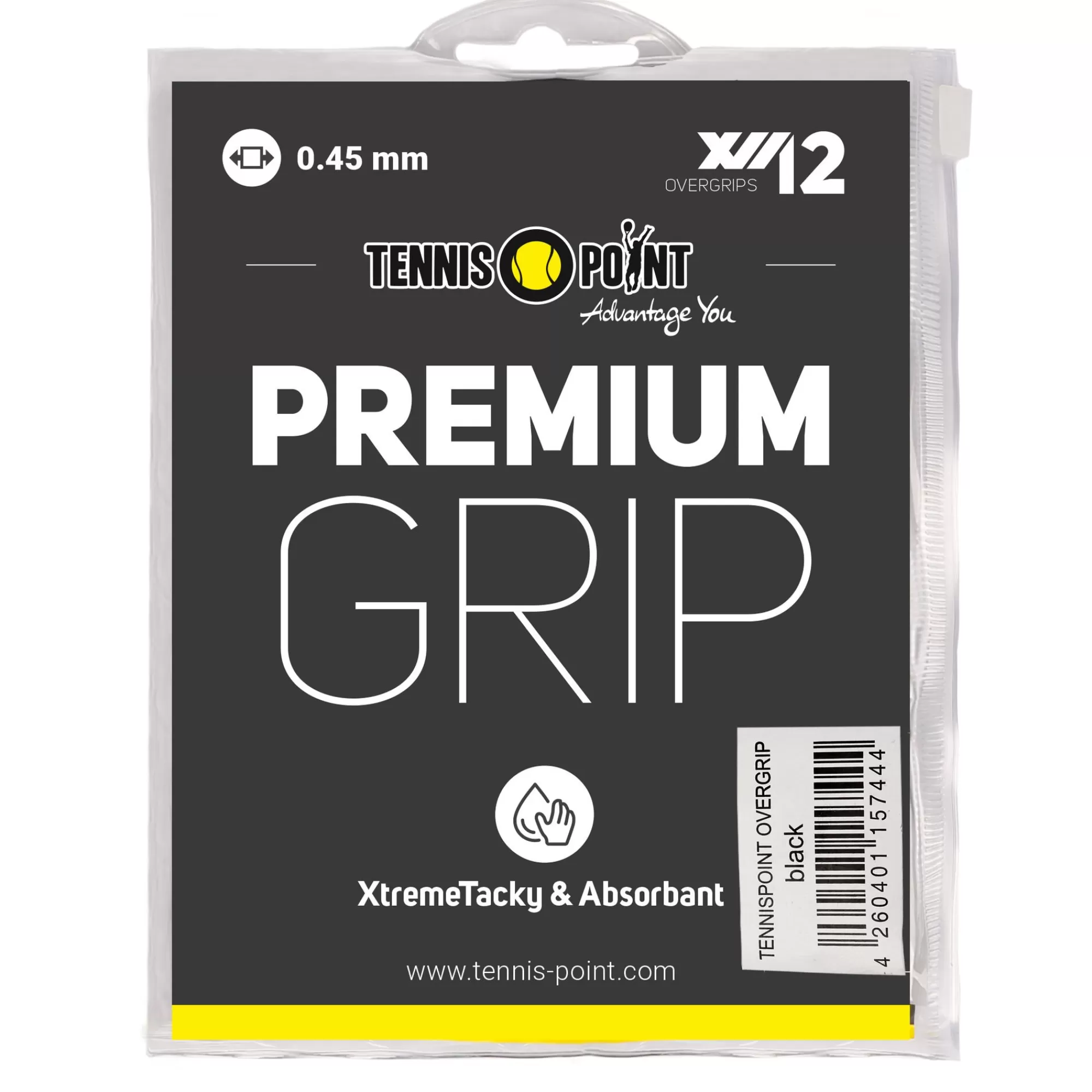 Premium Grip 12 Pack - Black>Tennis-Point Cheap
