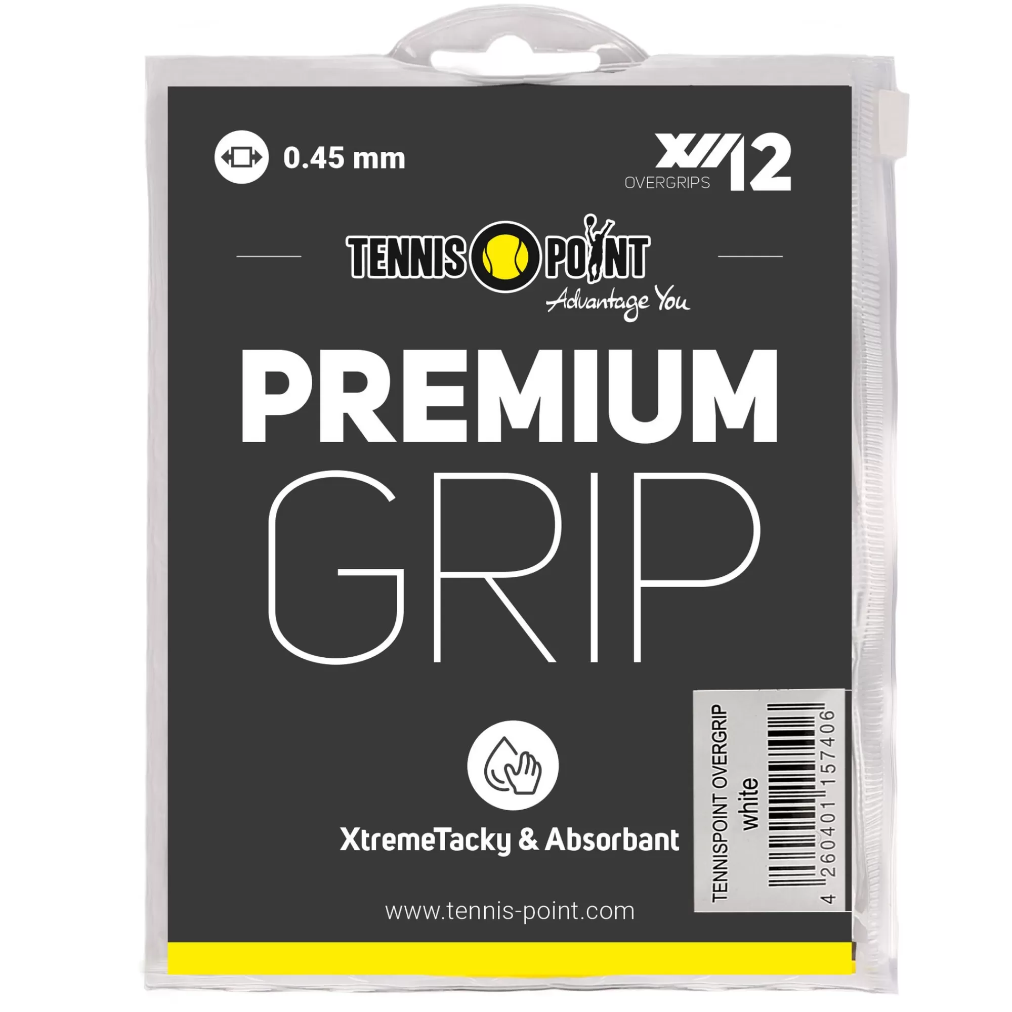 Premium Grip 12 Pack - White>Tennis-Point Cheap