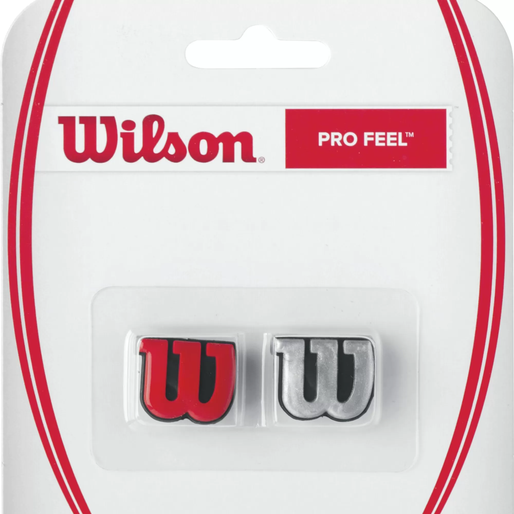 Pro Feel Dampener 2 Pack - Silver, Red>Wilson Sale