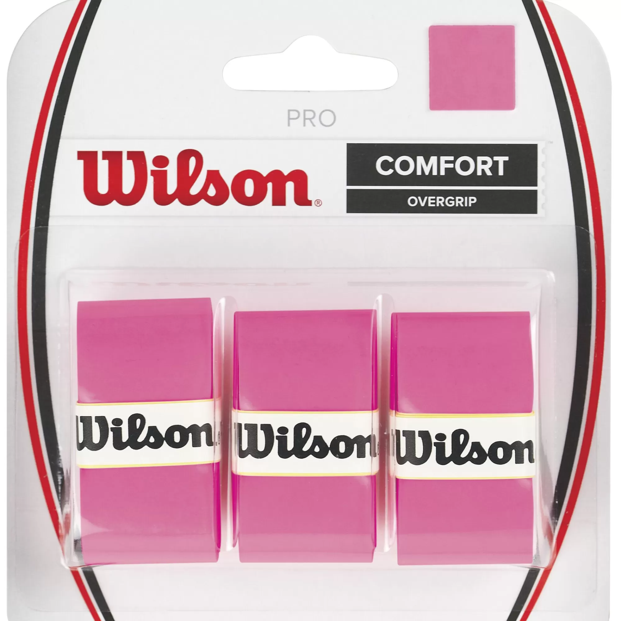 Pro Overgrip 3 Pack - Pink>Wilson Hot