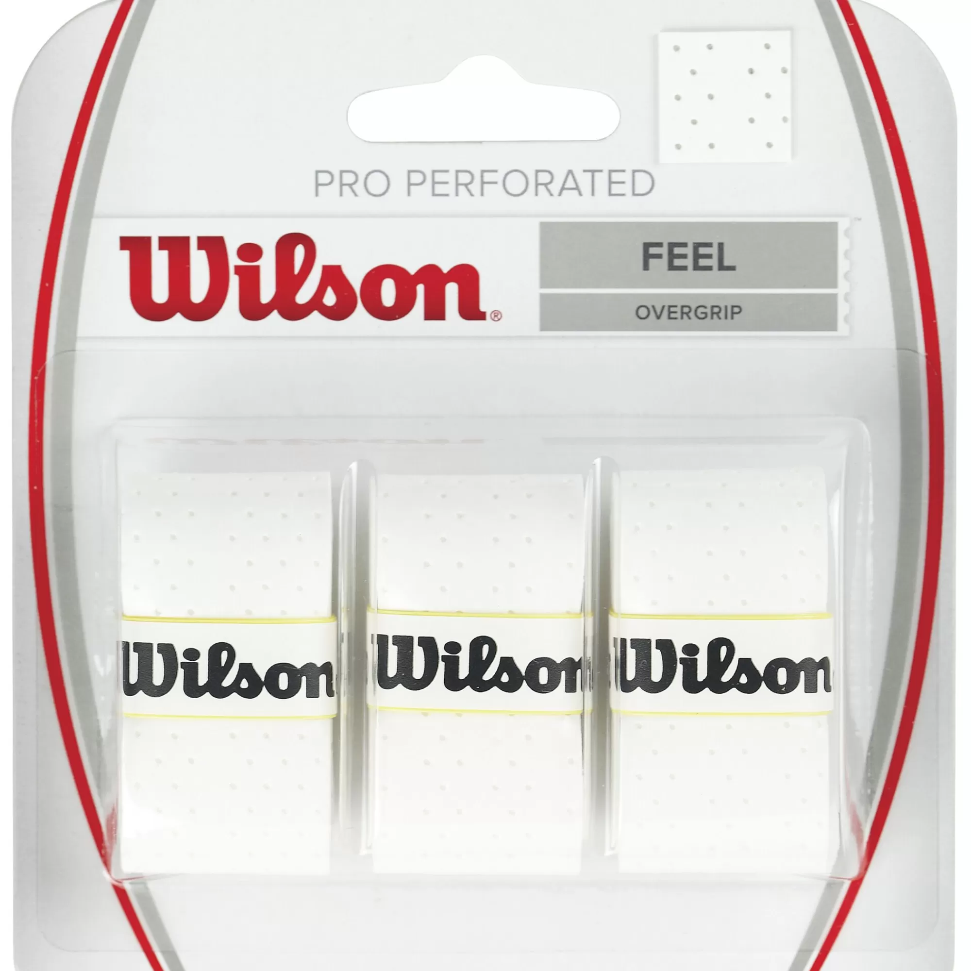 Pro Overgrip Perforated 3 Pack - White>Wilson New