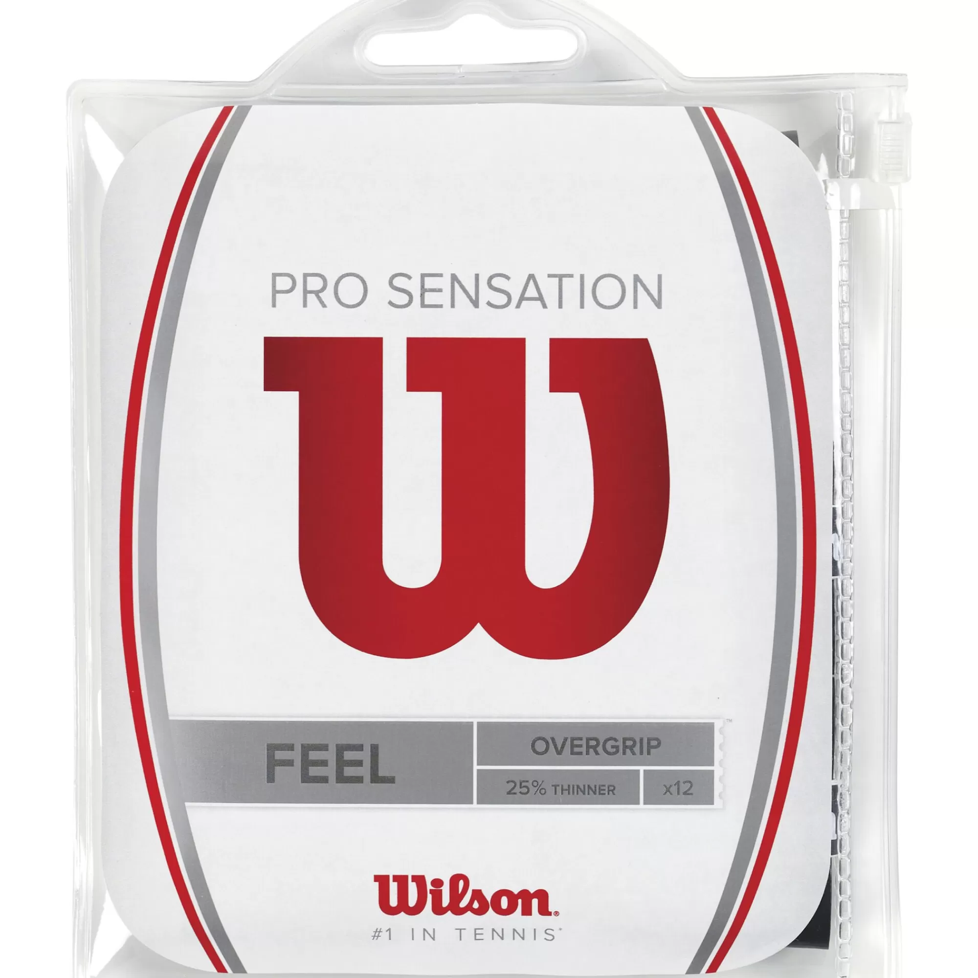 Pro Overgrip Sensation 12 Pack - Black>Wilson Hot