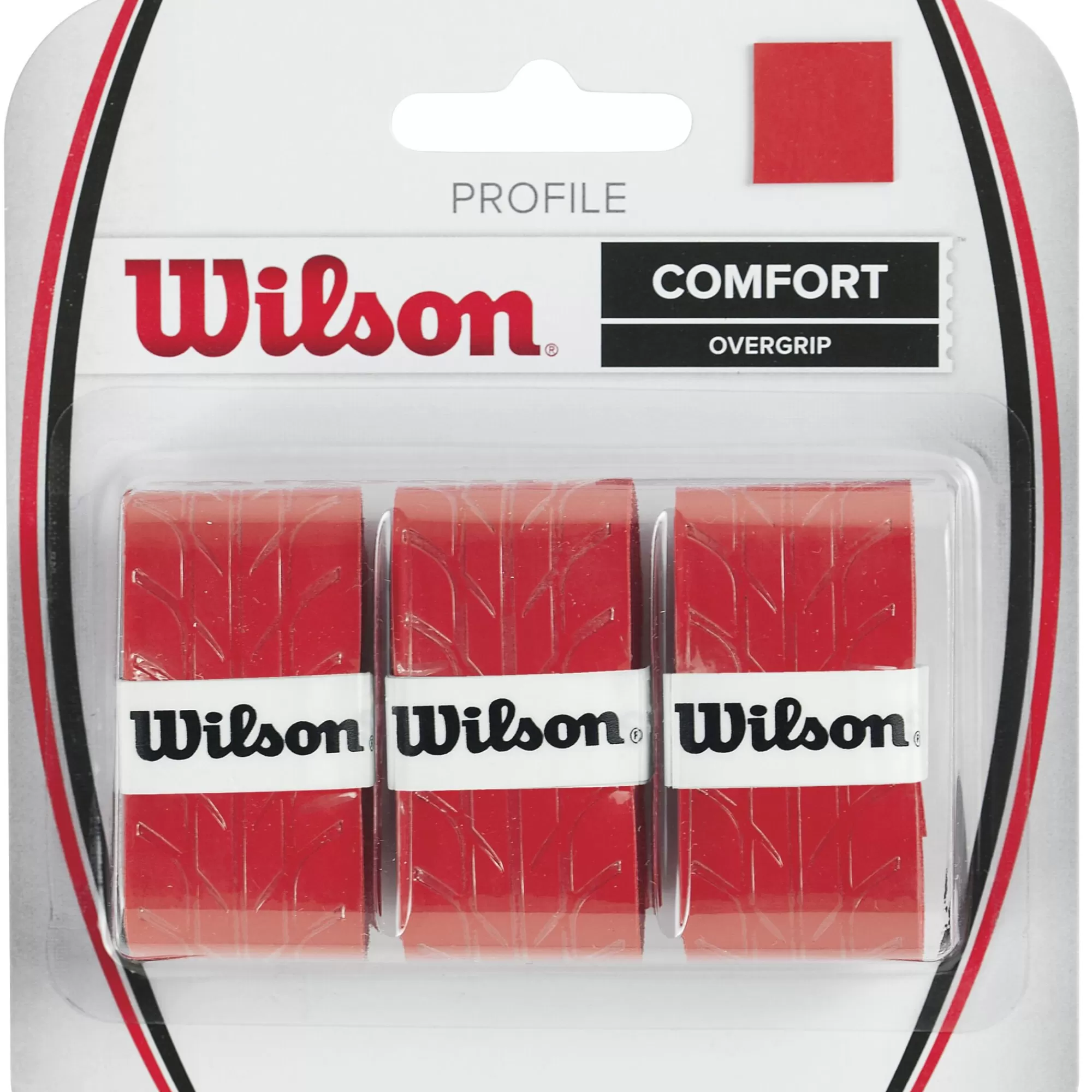 Profile Overgrip 3 Pack - Red>Wilson Outlet
