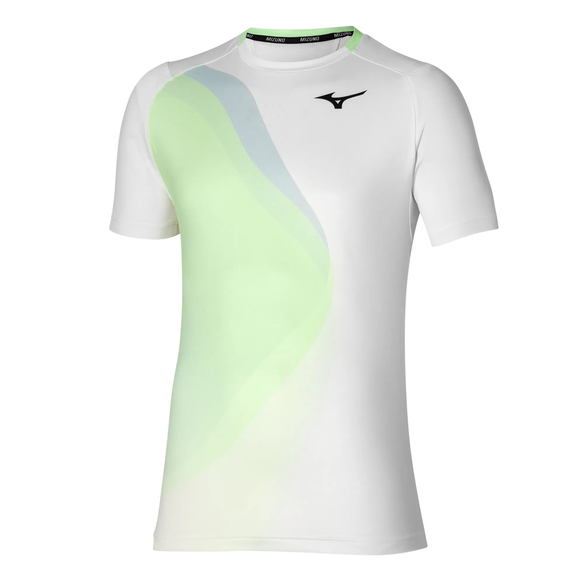 Release Shadow Graphic T-Shirt Men - White, Light Green>Mizuno Shop