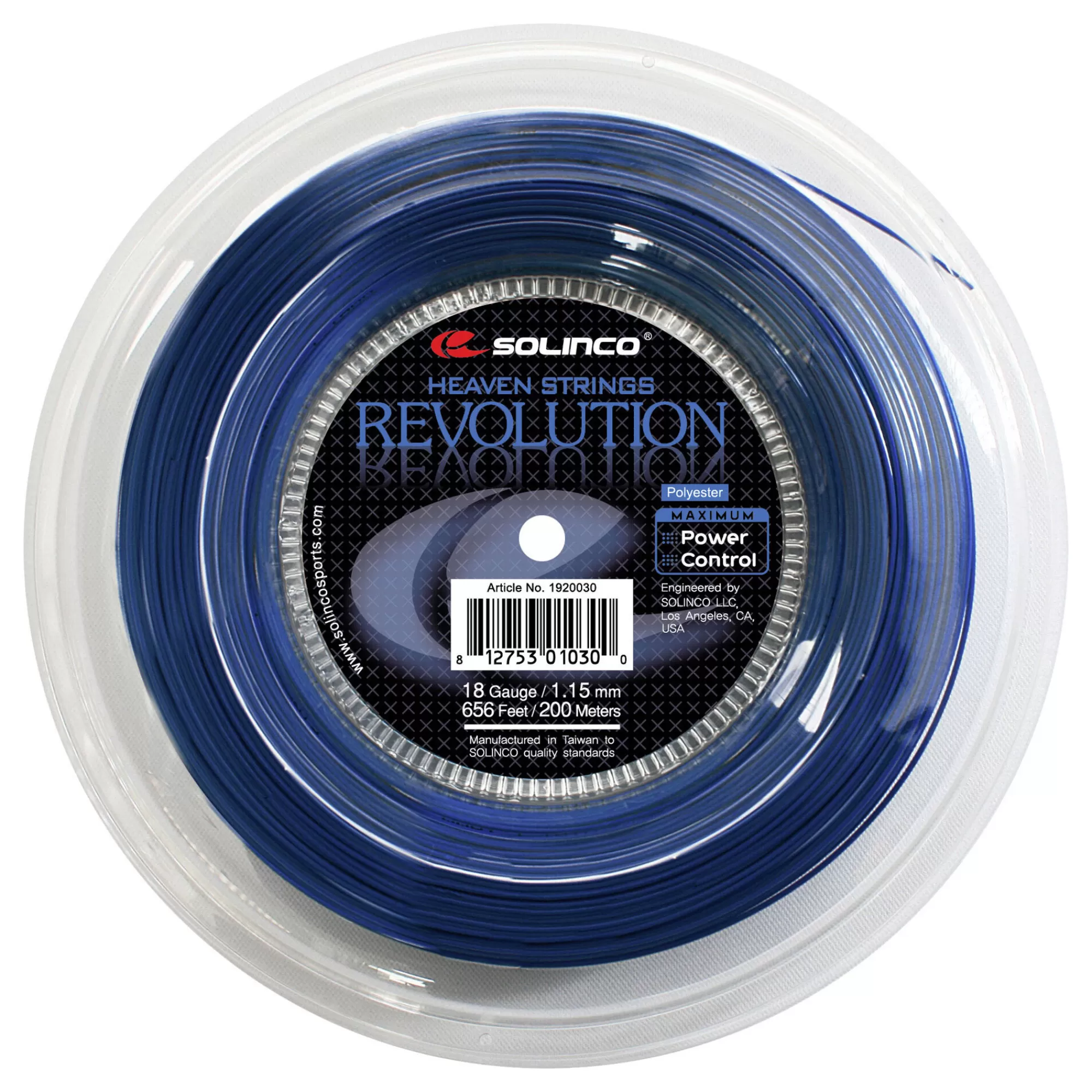 Revolution String Reel 200m - Blue>Solinco Cheap