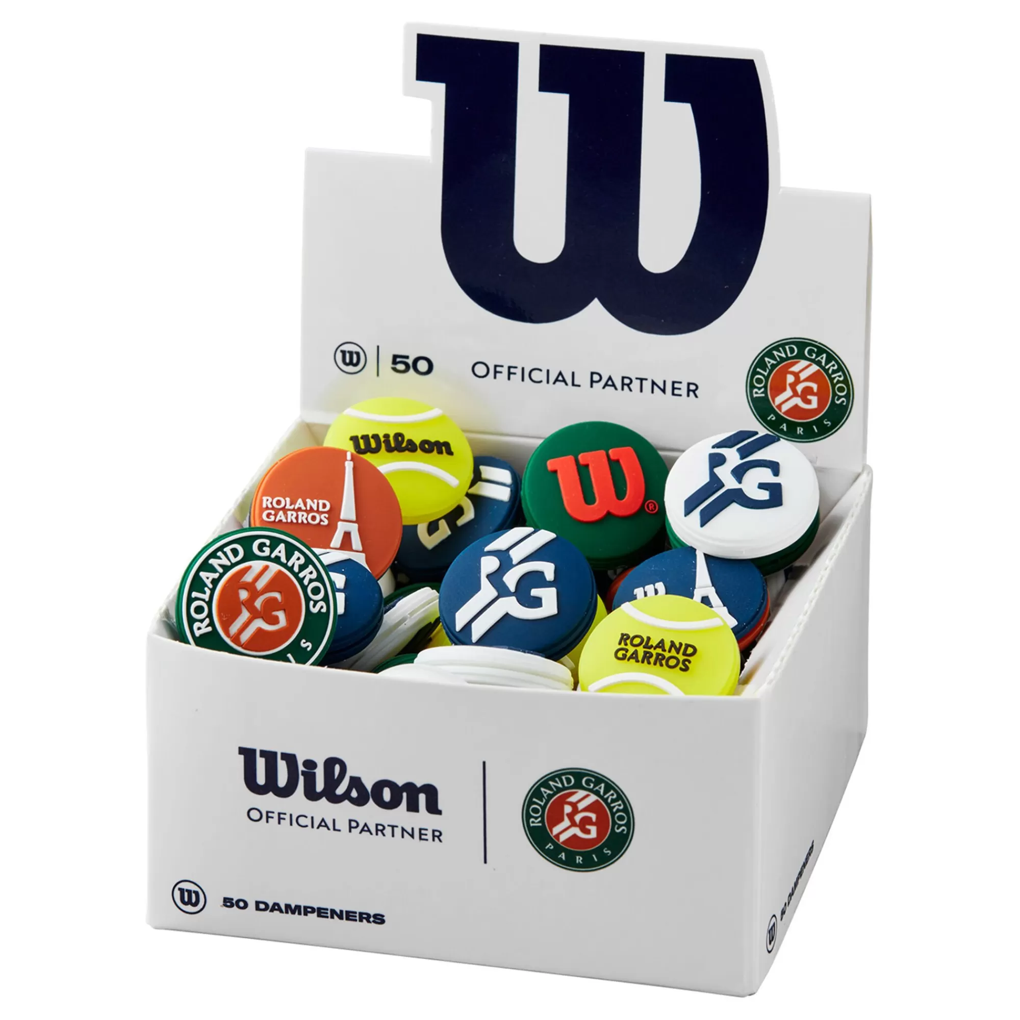 Roland Garros 2022 Dampener Box Of 50 Pcs - Blue, Orange>Wilson Discount