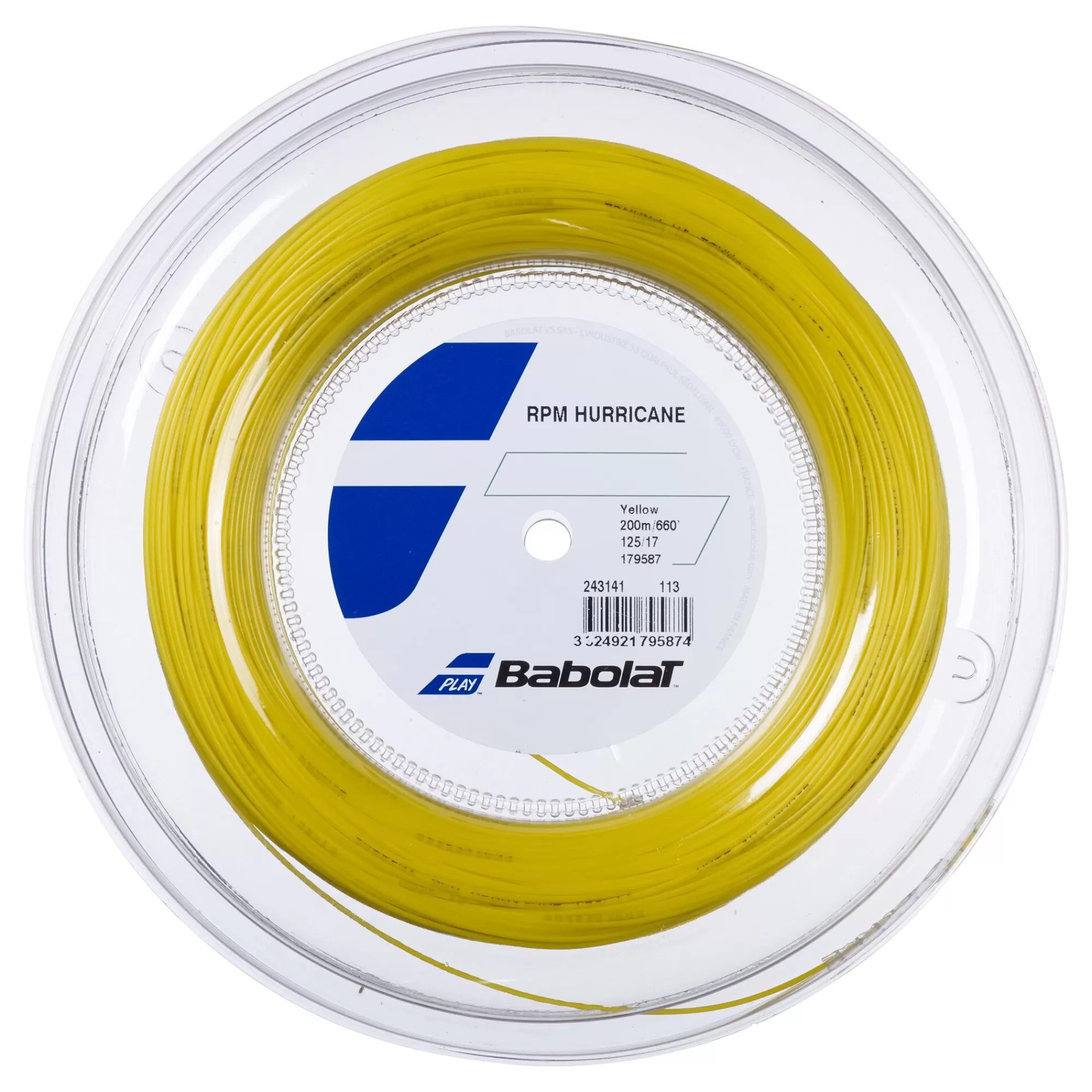 RPM Hurricane String Reel 200m - Yellow>Babolat Hot