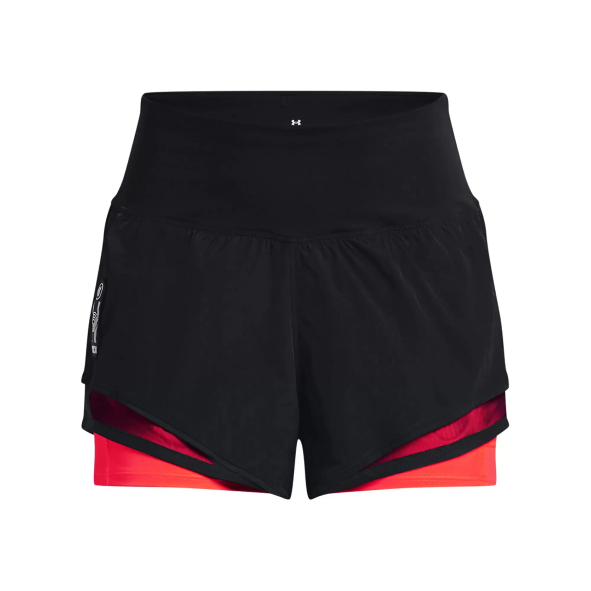 Run Everywhere Shorts Women - Black, Neon Red>Under Armour Flash Sale