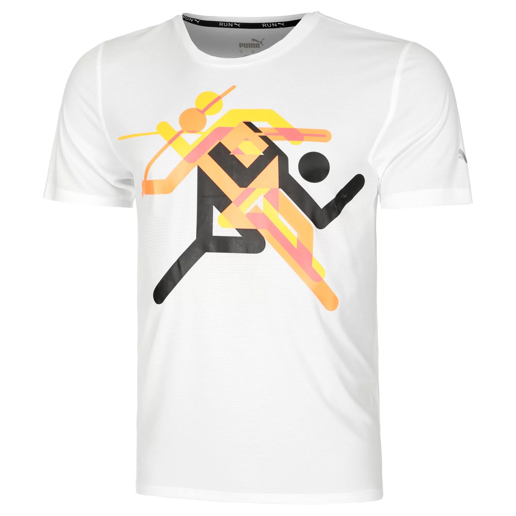 Run Faster Icons Graphic Running Shirt Men - White, Multicoloured>Puma Cheap