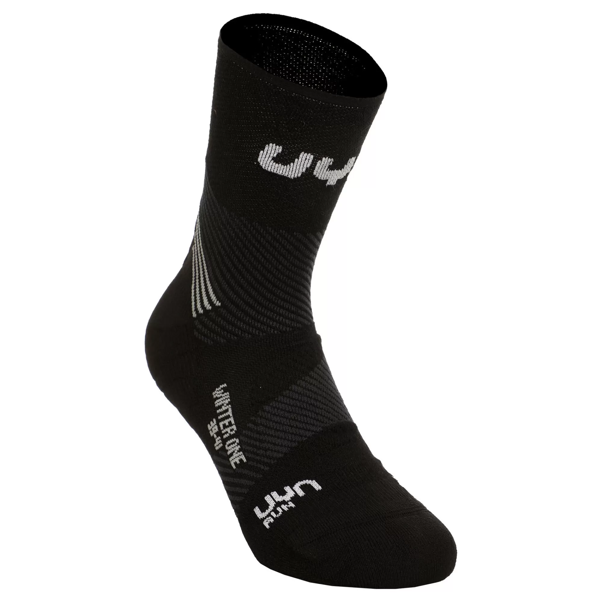 Run Winter One Running Socks Men - Black, White>UYN Clearance