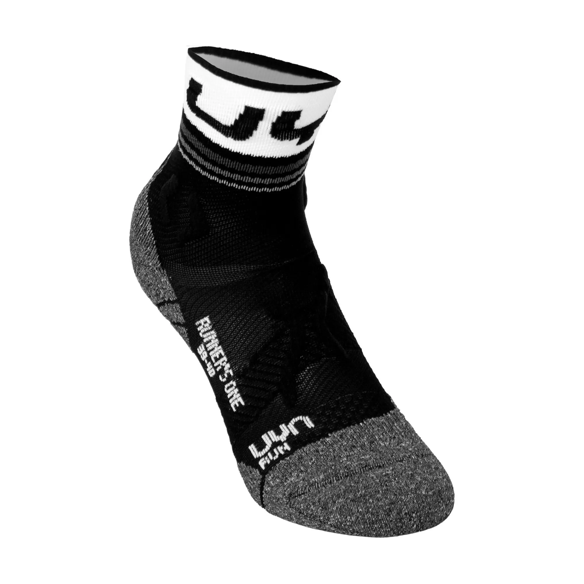 Runner's One Short Running Socks Women - Black, White>UYN Best