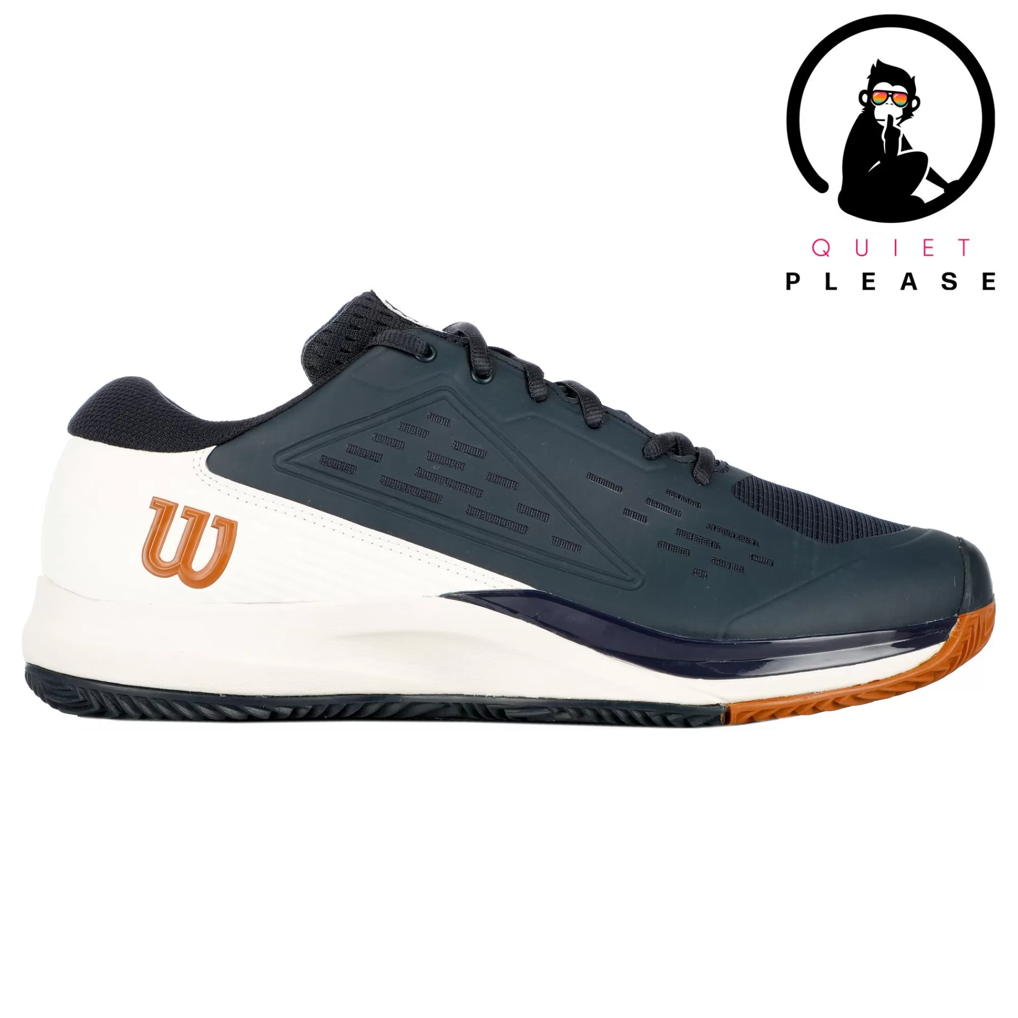 Rush Pro Ace Quiet Please Clay Court Shoe Men - Dark Blue, White>Wilson Outlet