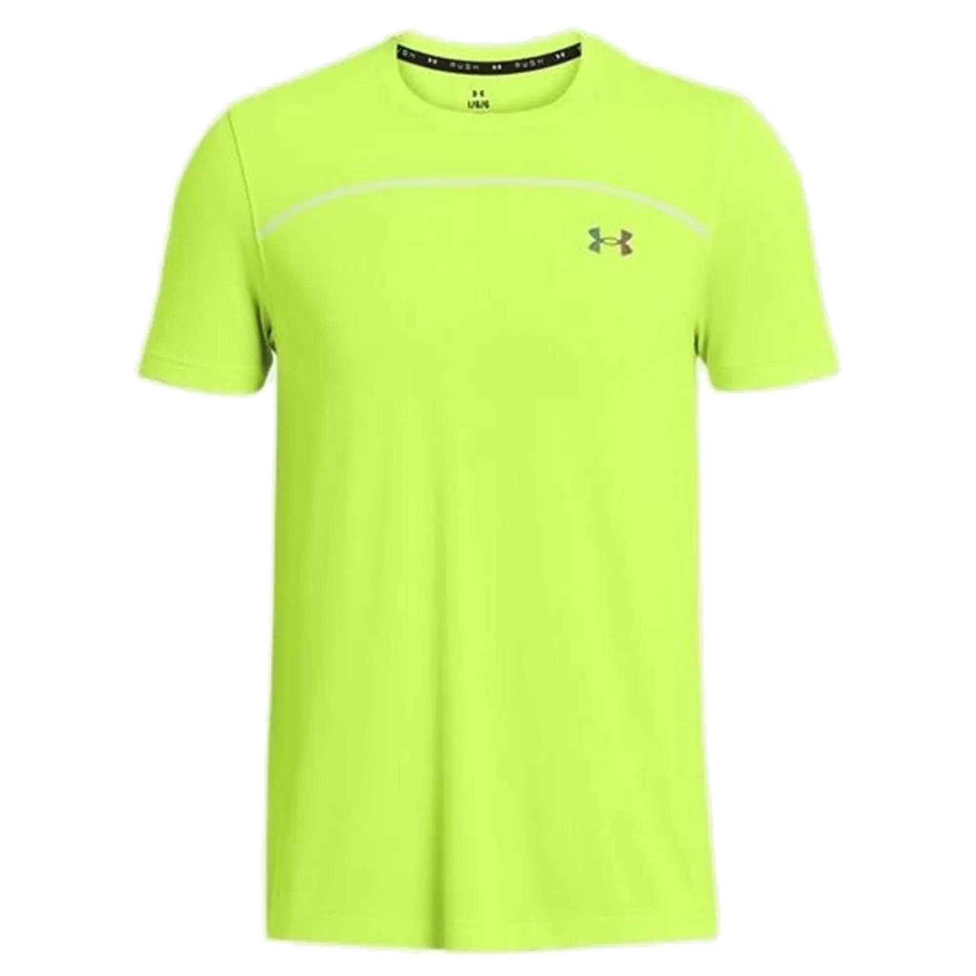 Rush Seamless Wordmark T-Shirt Men - Neon Yellow>Under Armour Fashion