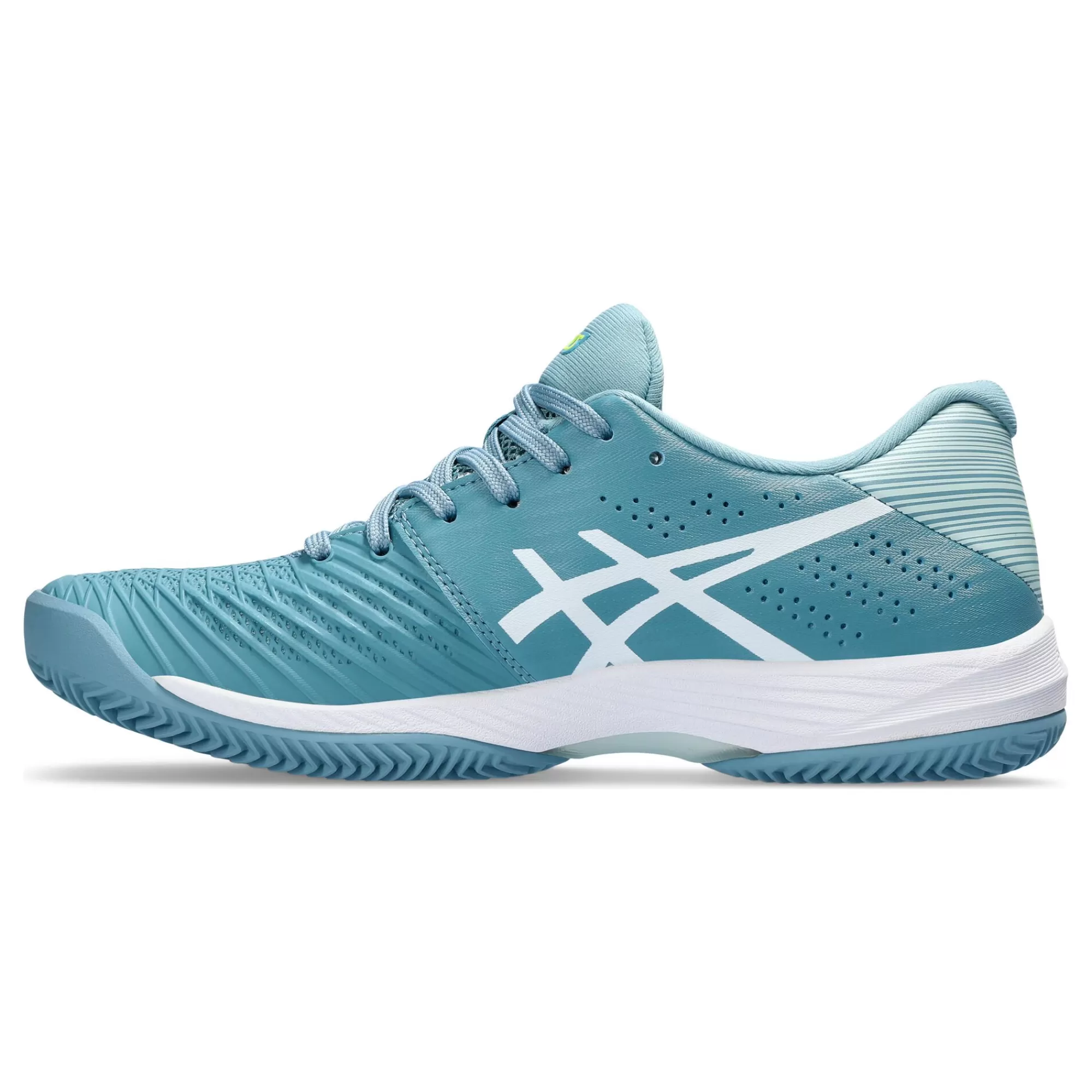 Solution Swift FF Clay Court Shoe Women - Petrol, White>ASICS Hot