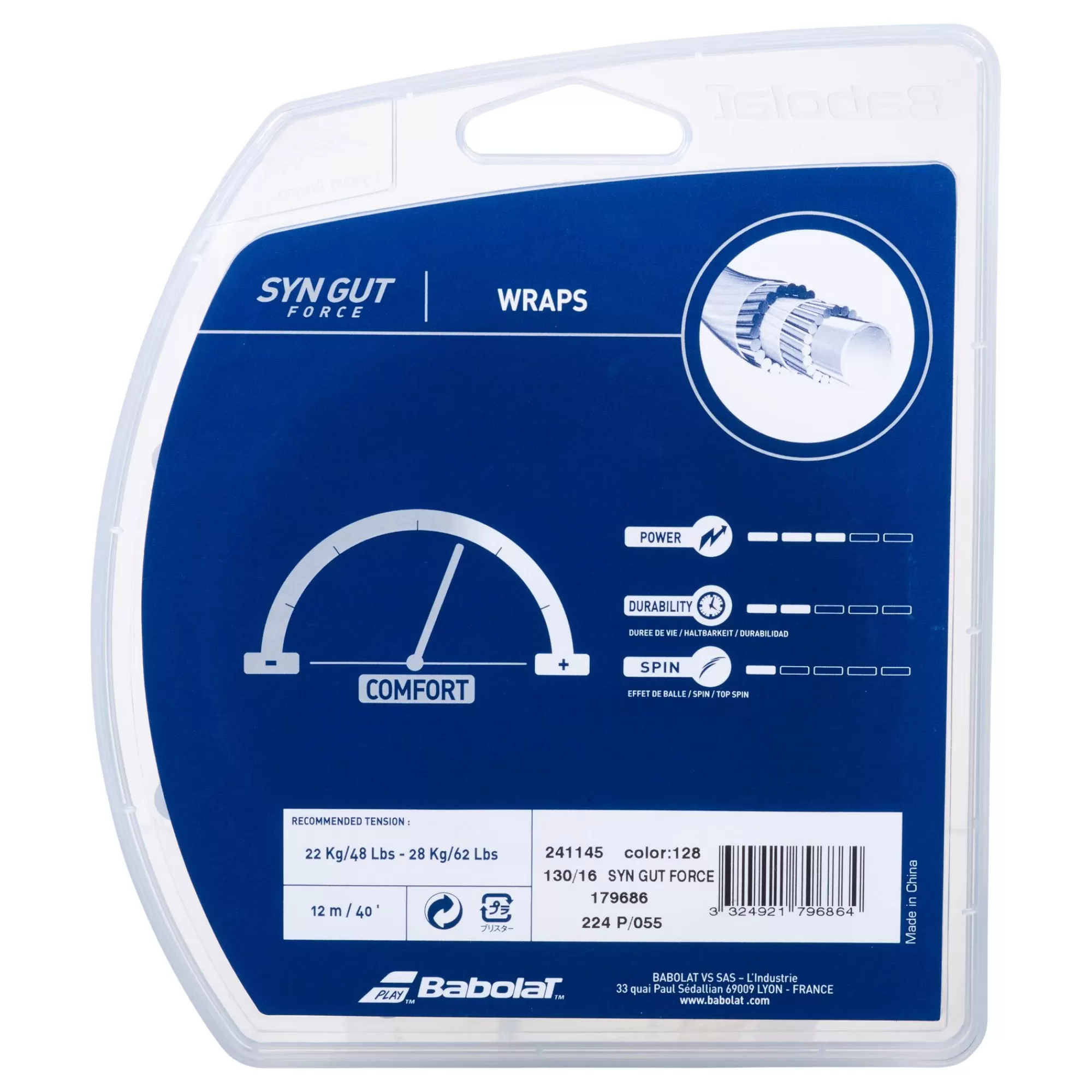 Synthetic Gut Force String Set 12m - Ecru>Babolat Best Sale