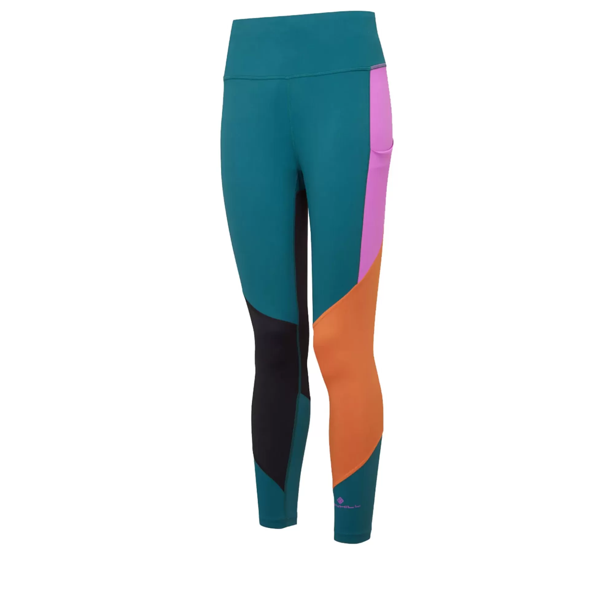 Tech Crop Running Tights Women - Petrol, Multicoloured>Ronhill Best
