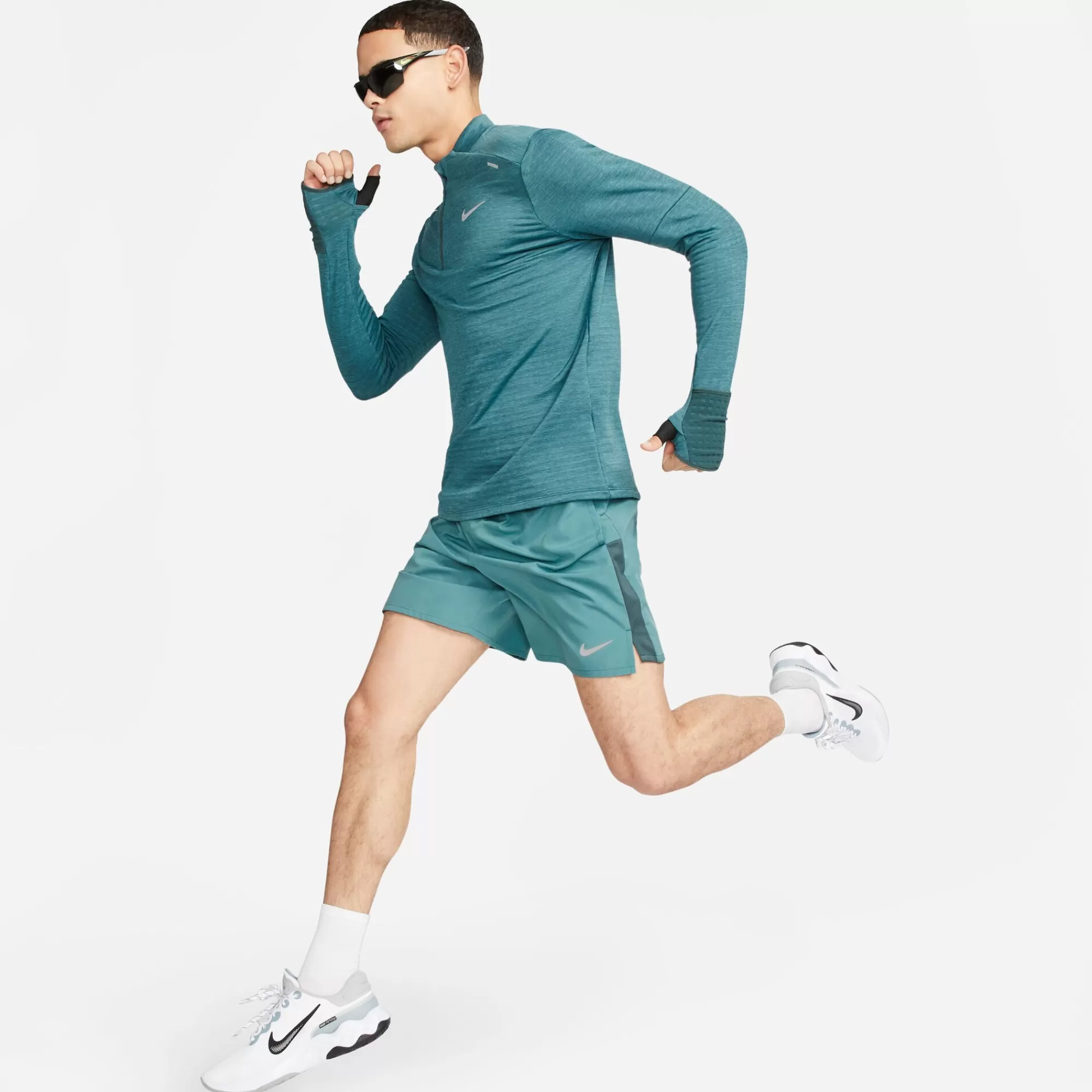 TF Repel Element Half-Zip Quarter-Zip Running Top Men - Petrol, Grey>Nike Best Sale
