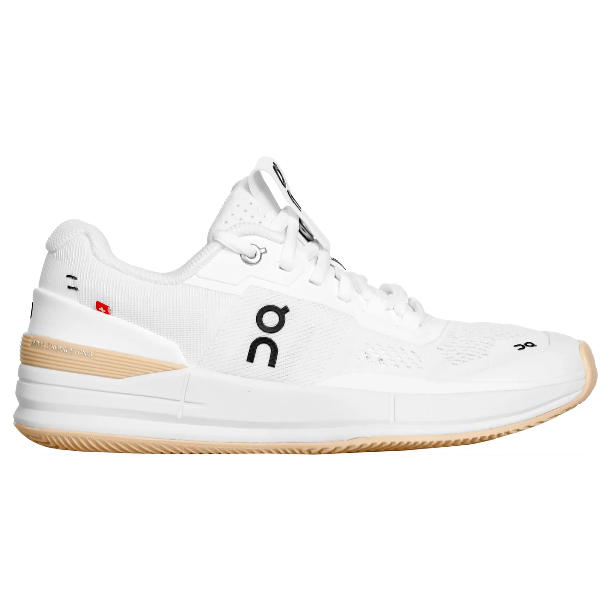 The Roger Pro Clay Court Shoe Women - White, Beige>On New