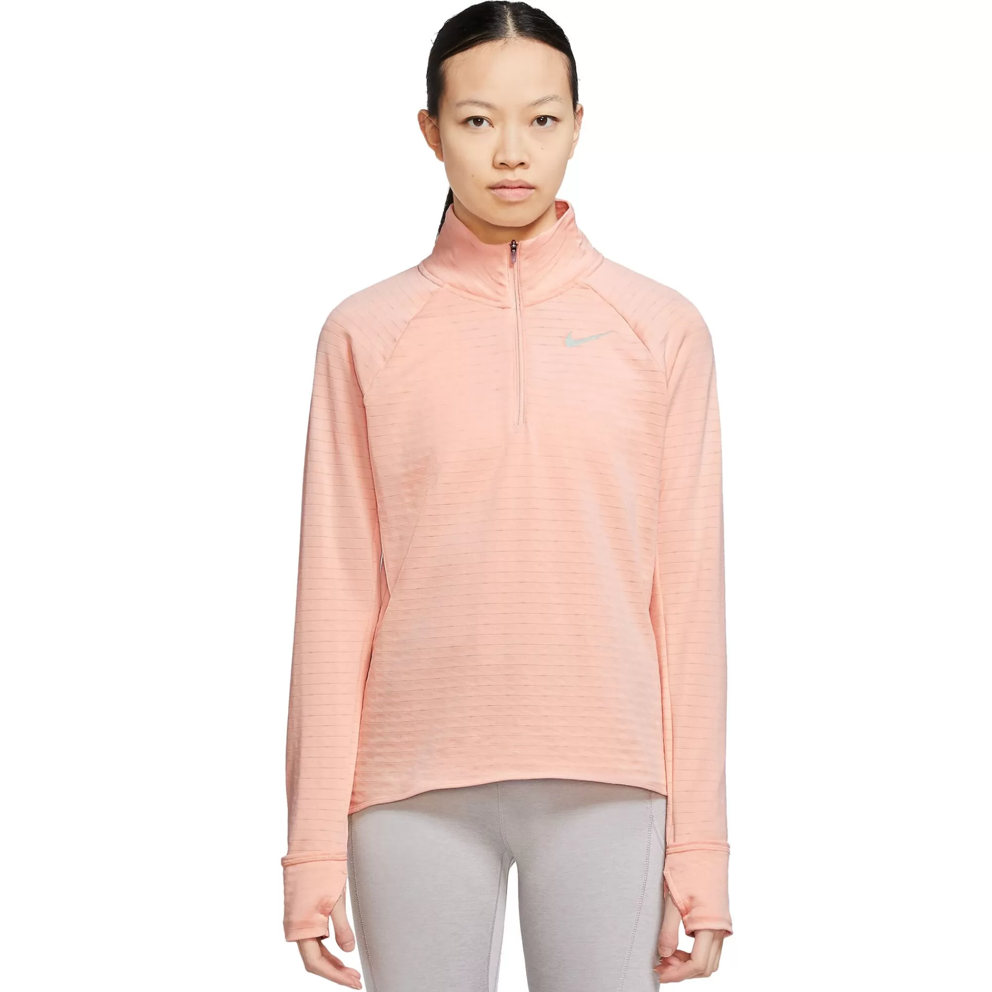 Therma-Fit Element Half-Zip Running Top Women - Coral, Grey>Nike Outlet