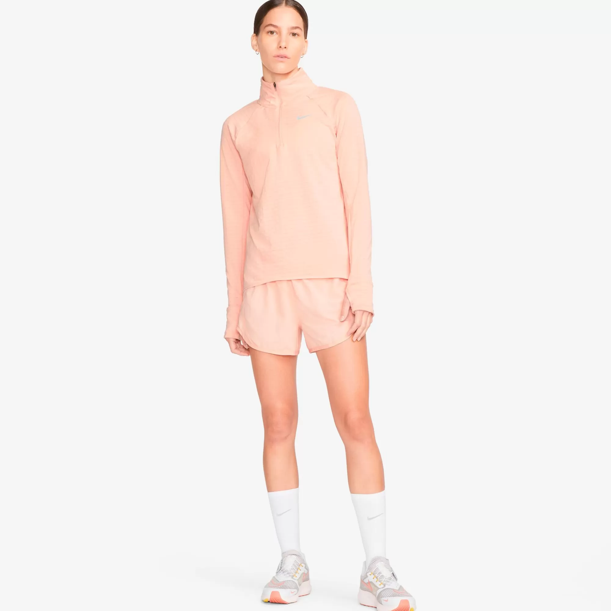 Therma-Fit Element Half-Zip Running Top Women - Coral, Grey>Nike Outlet
