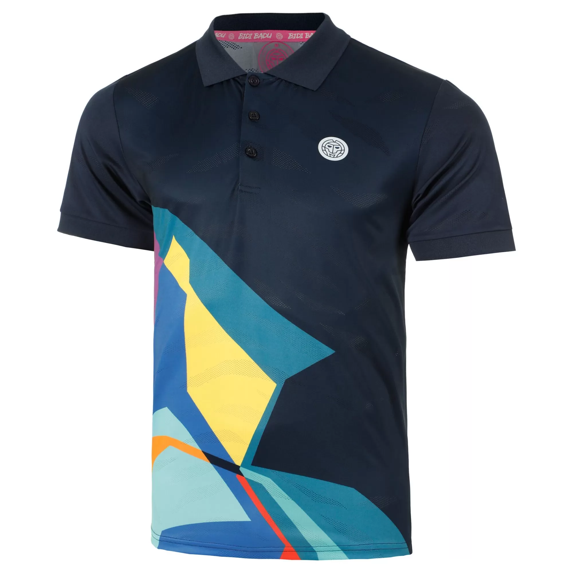 Twiggy Polo Men - Dark Blue, Multicoloured>BIDI BADU Fashion