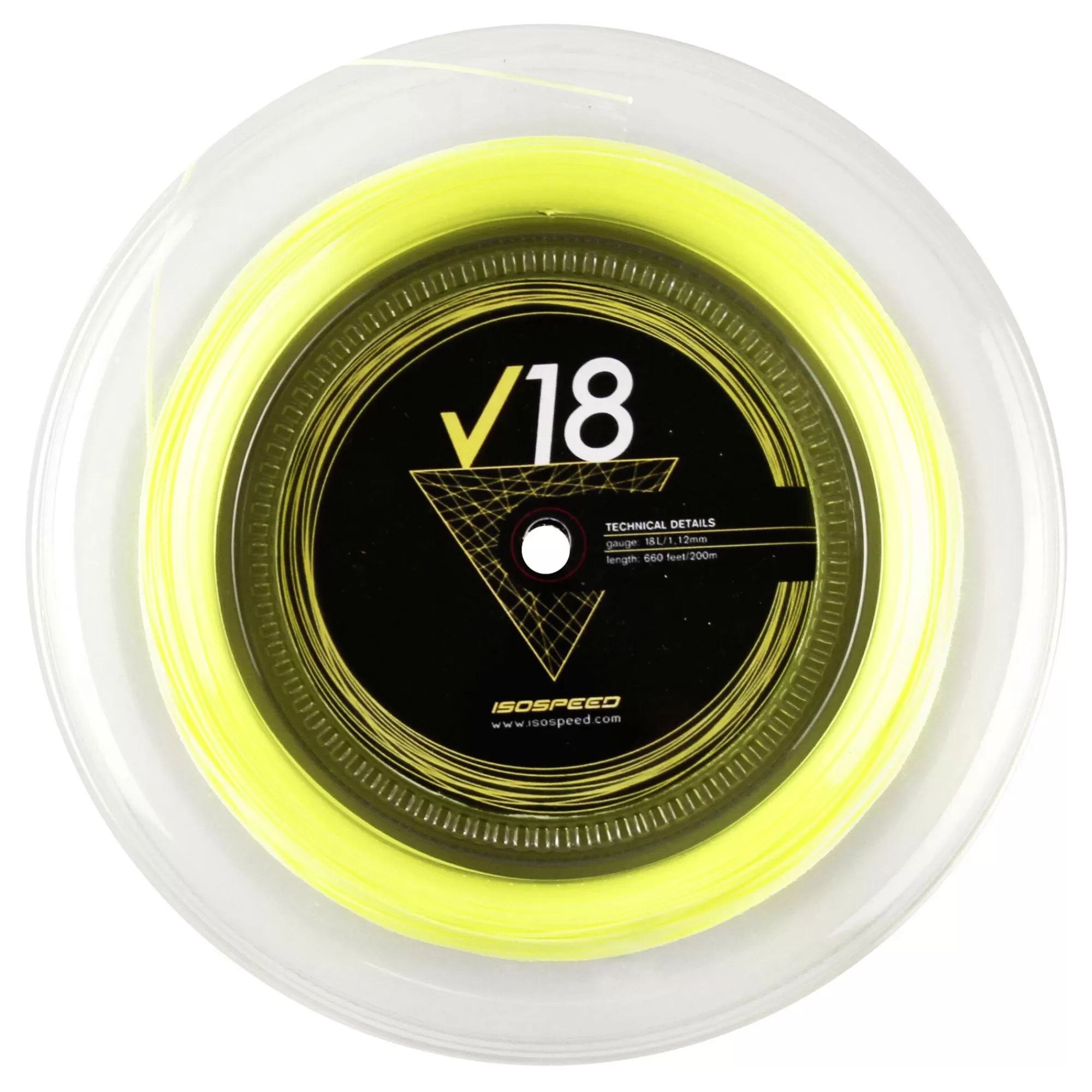 V18 String Reel 200m - Yellow>Isospeed New