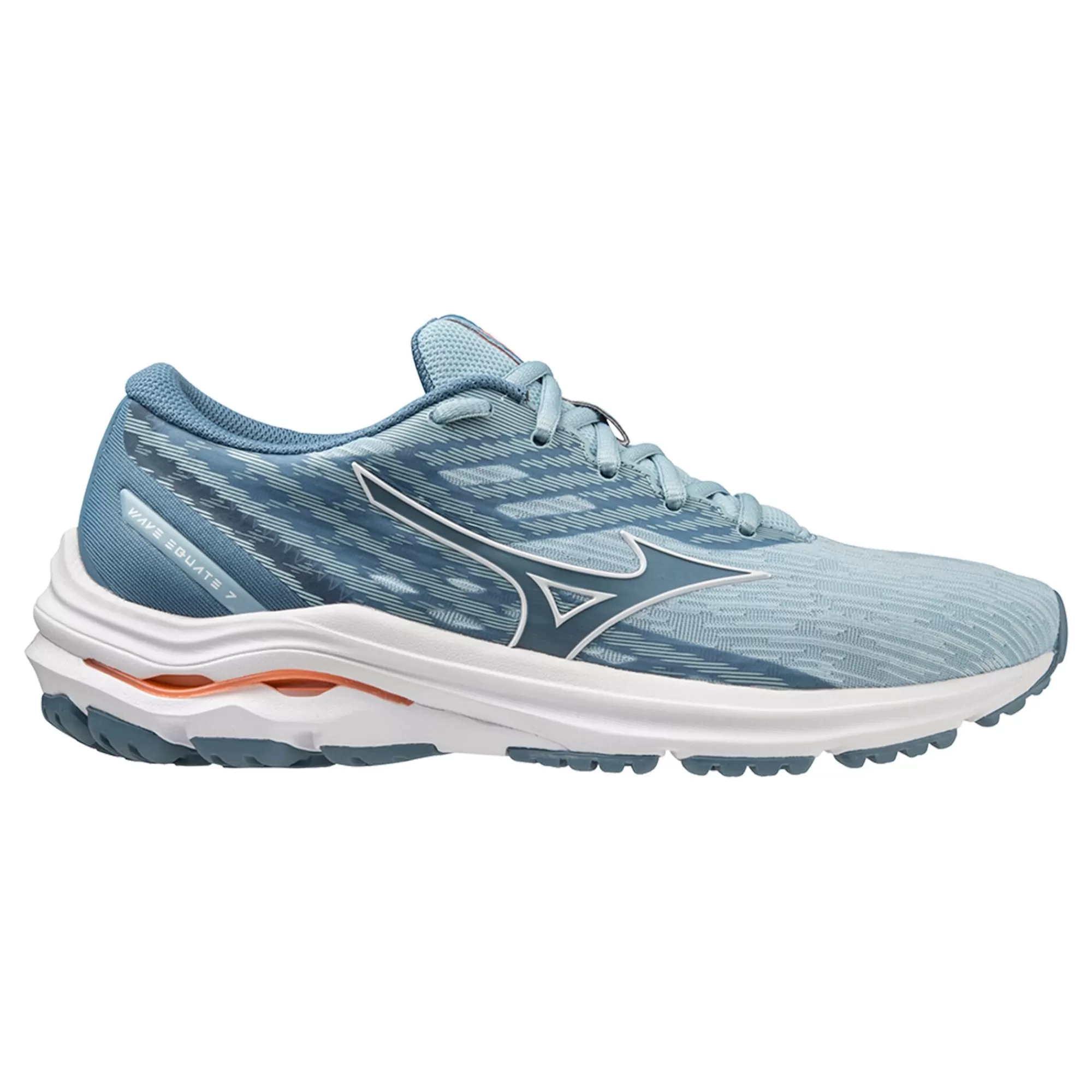 Wave Equate 7 Stability Running Shoe Women - Petrol, White>Mizuno Clearance