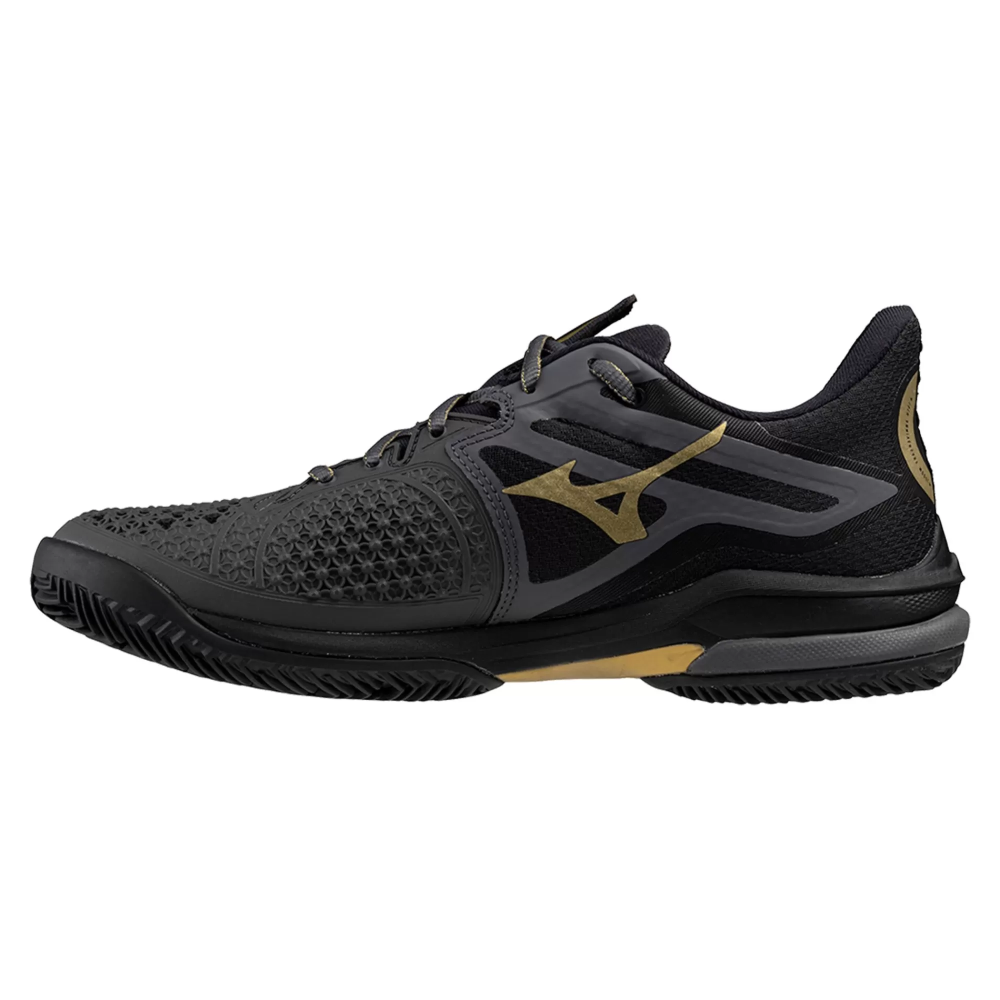Wave Exceed Tour 6 10th Clay Court Shoe Men - Black, Gold>Mizuno Cheap
