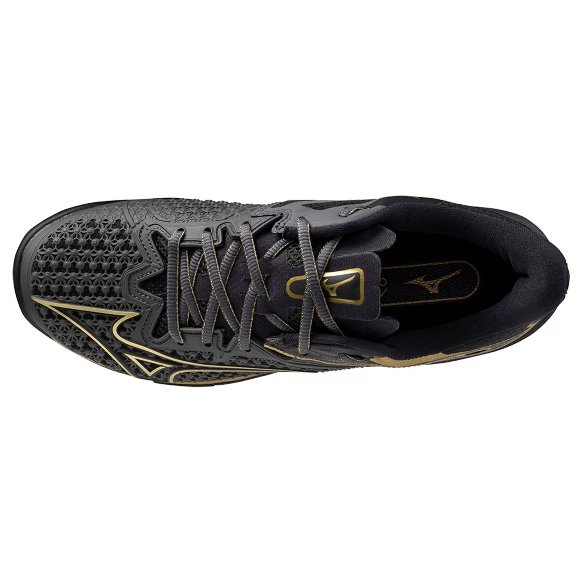 Wave Exceed Tour 6 10th Clay Court Shoe Men - Black, Gold>Mizuno Cheap